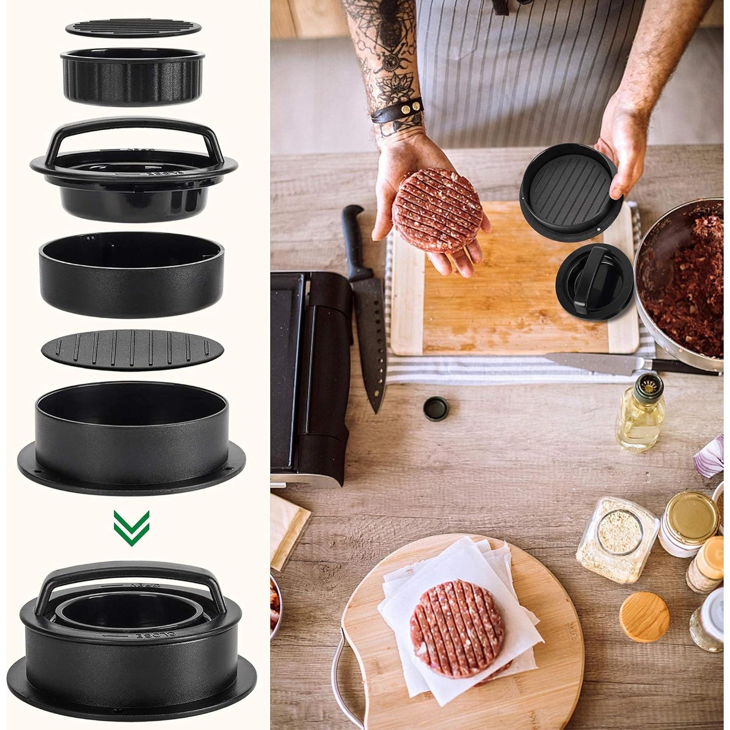 Prensa de Hamburguesas 3 en 1 GPYG Antiadherente 0.34 kg