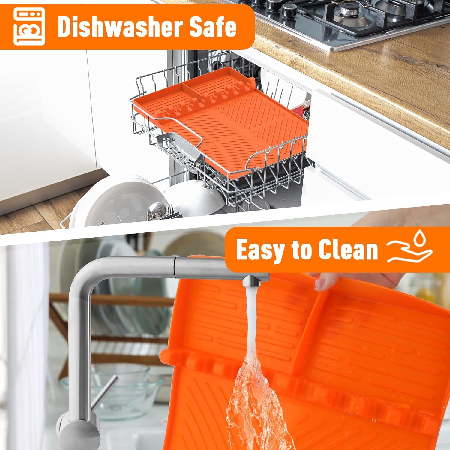 Alfombrilla de Silicona para Parrilla Blackstone Naranja 40x29 cm