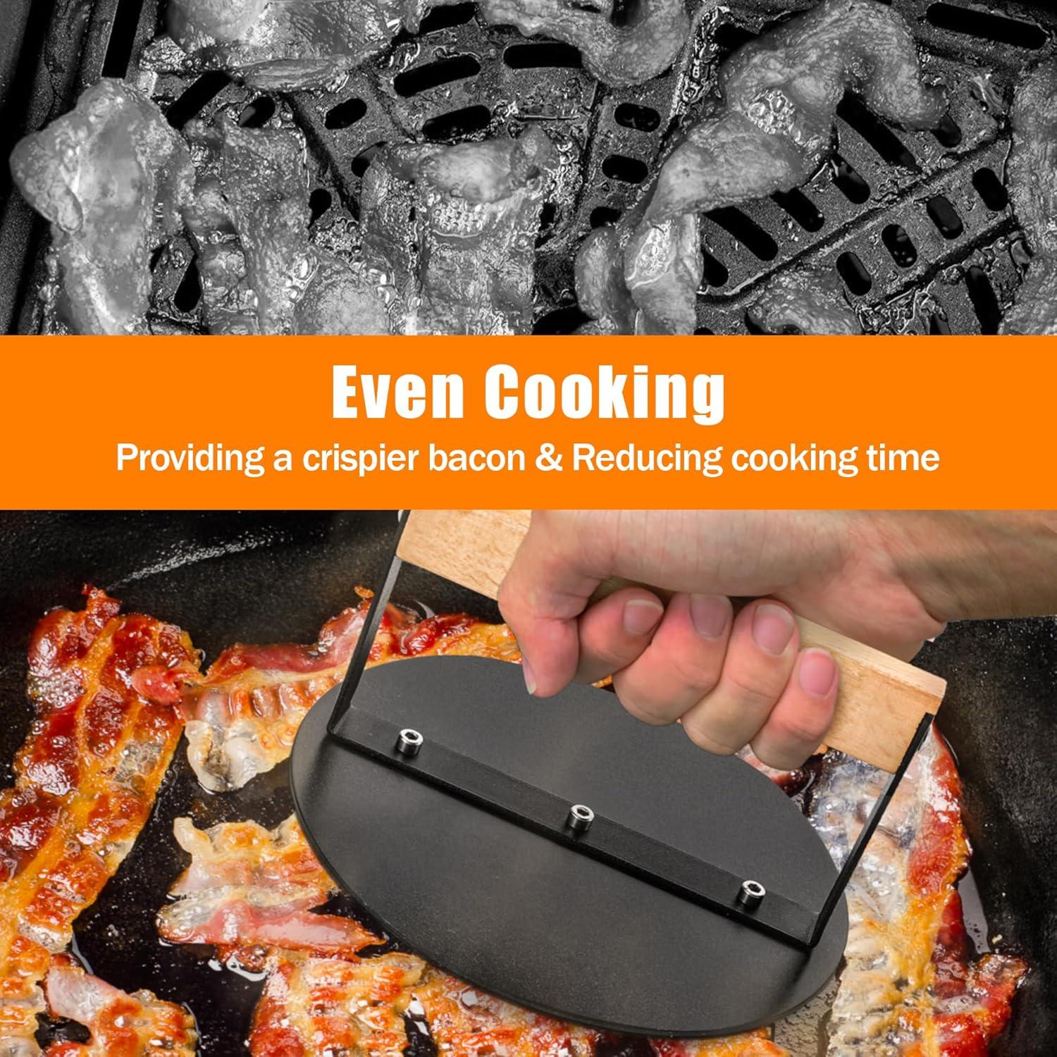 Prensa para Hamburguesas Bodkar 15 cm con Mango de Madera