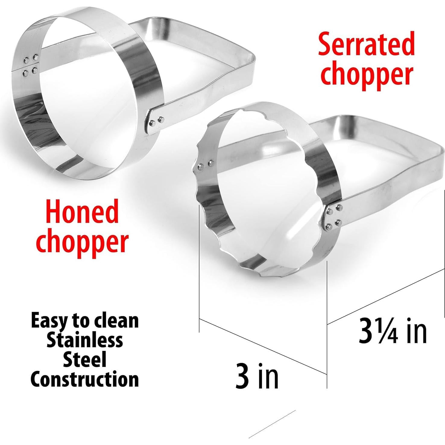 Juego de Picadores de Mano Maxam - 2 Cortadores de Acero Inoxidable