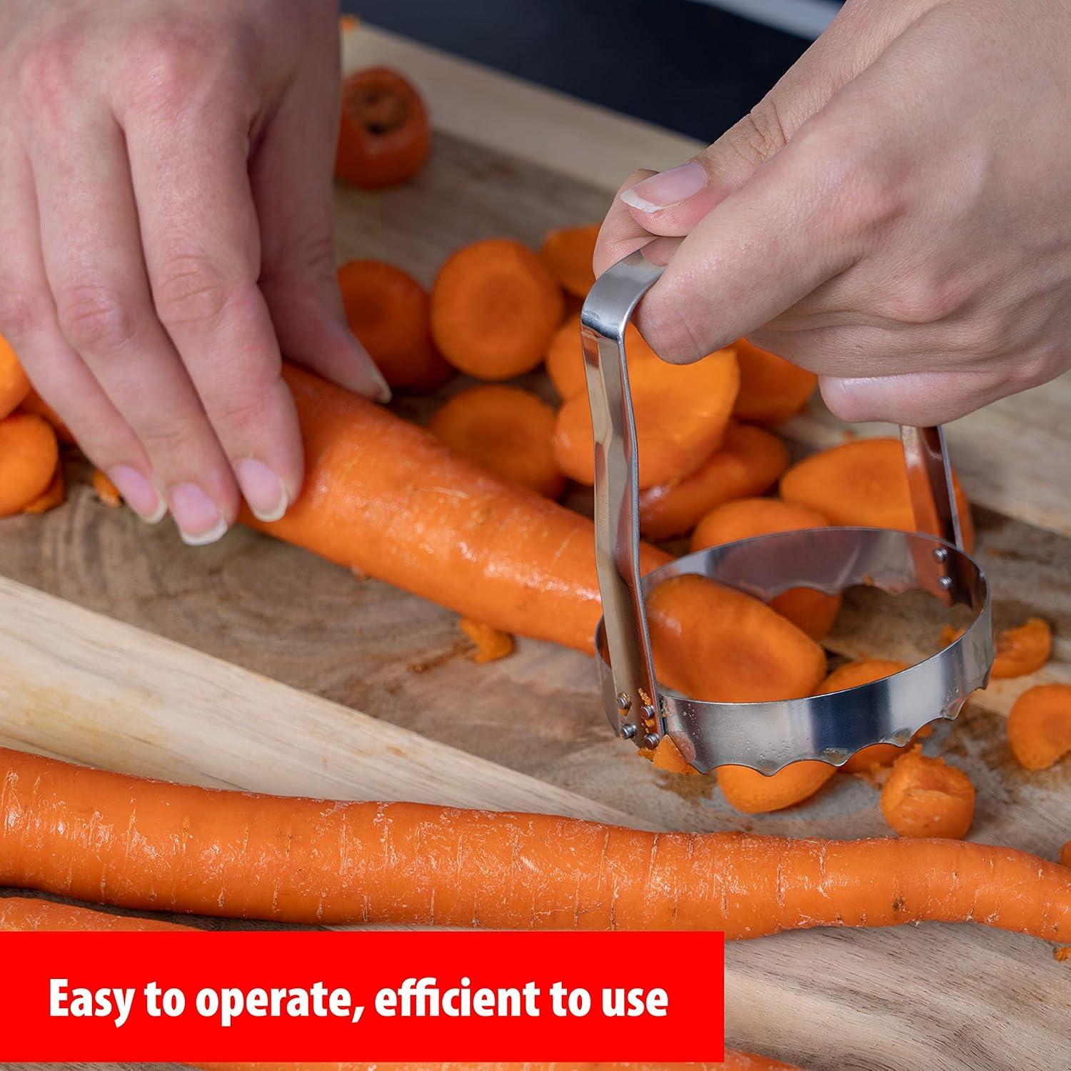 Juego de Picadores de Mano Maxam - 2 Cortadores de Acero Inoxidable