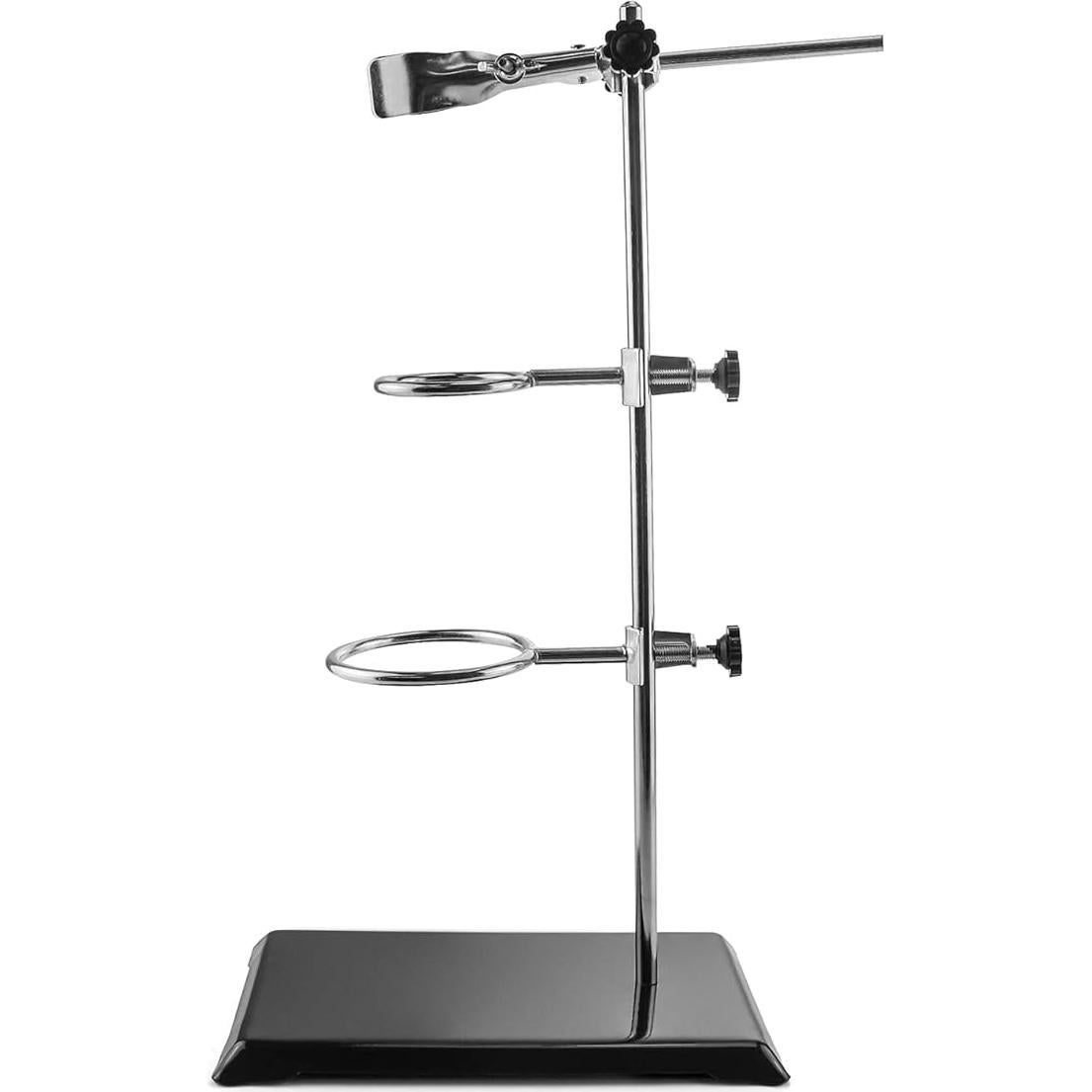 QWORK Soporte de Laboratorio 2 Piezas Acero 40,64 cm