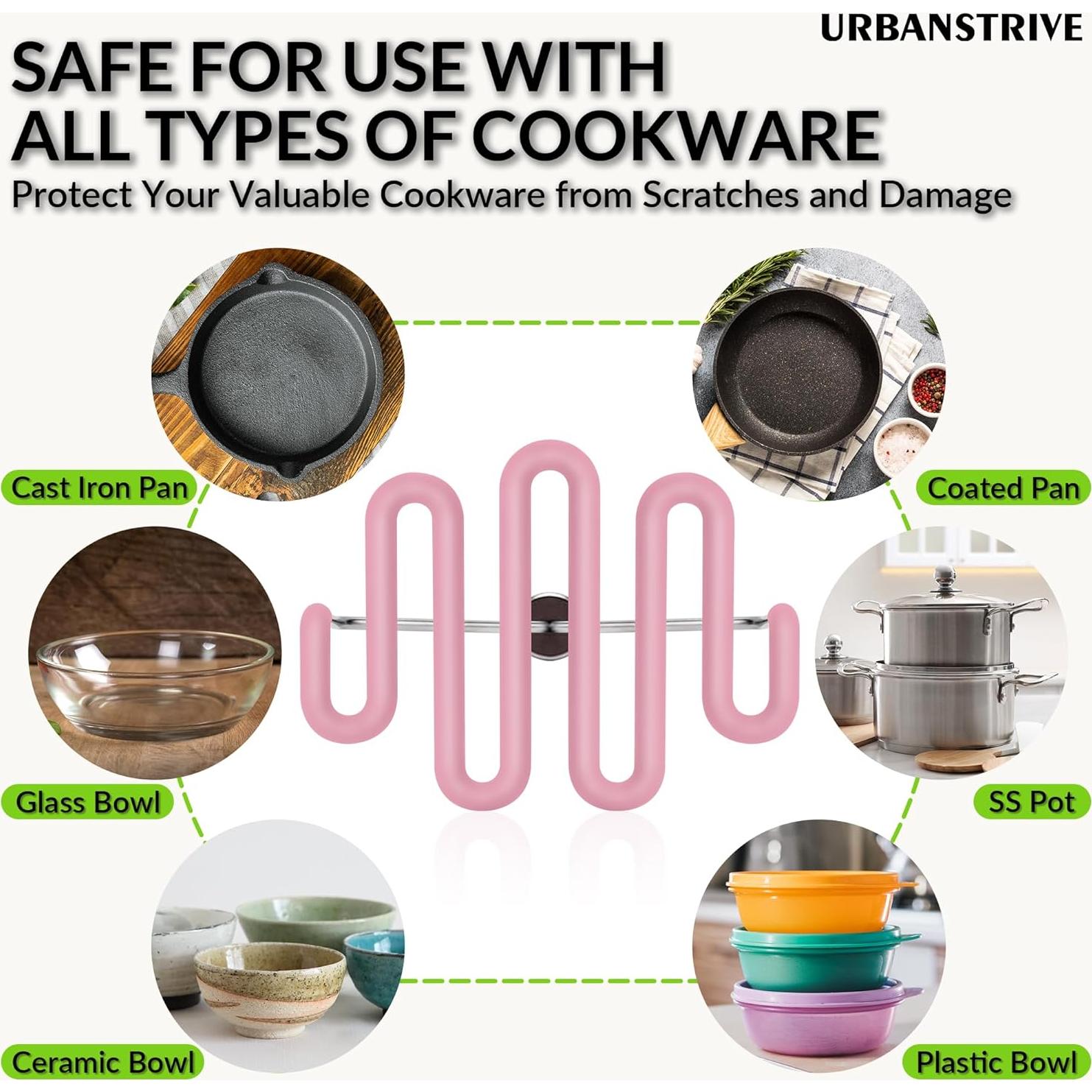 Prensador de Papas Urbanstrive Acero Inoxidable Rosa 23x12cm