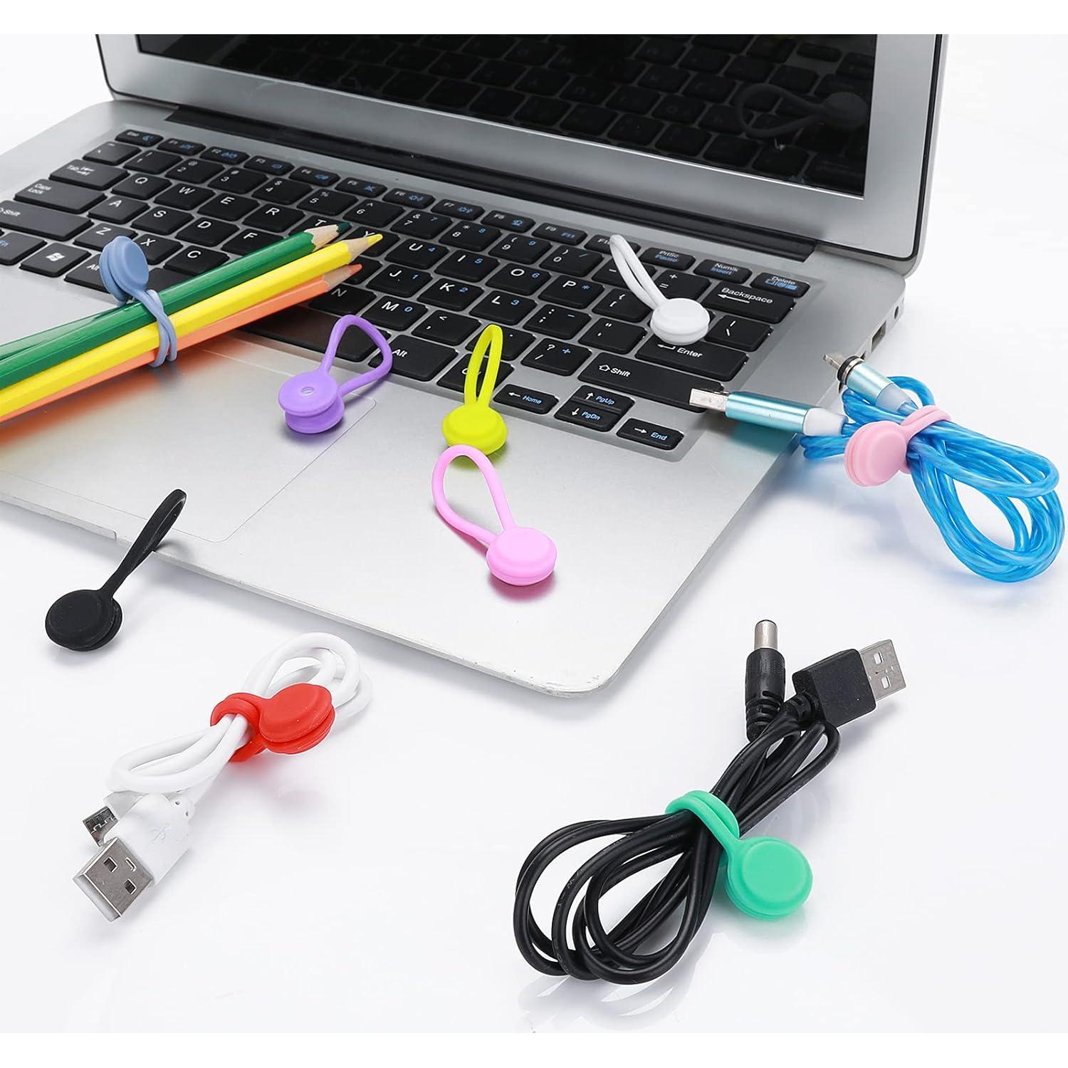 Correas Magnéticas para Cables Lusofie 10 Pcs Silicona