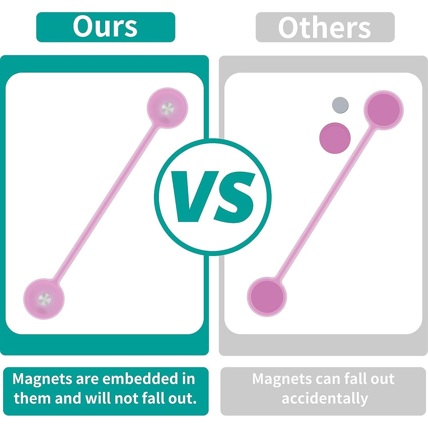 Correas Magnéticas para Cables Lusofie 10 Pcs Silicona