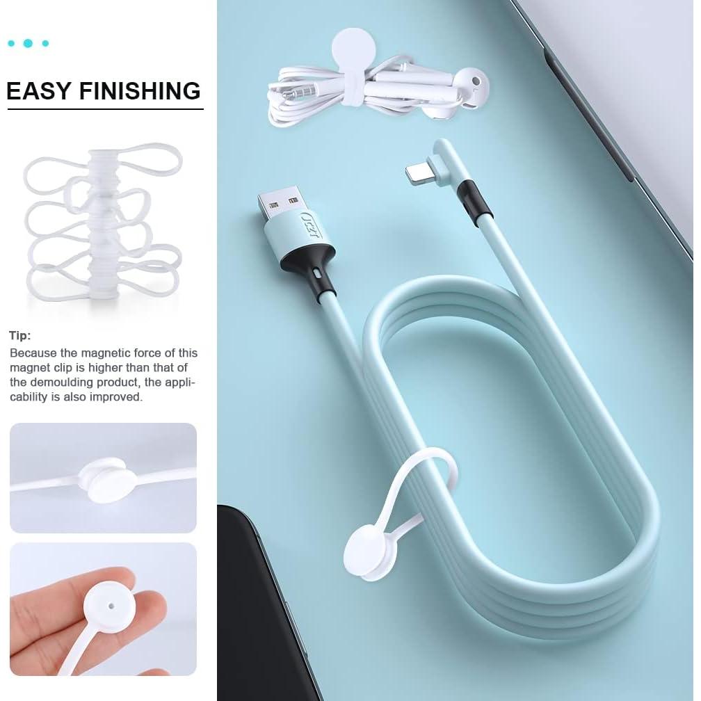 Cintas Magnéticas para Cables Kanemc 10 Piezas Silicona