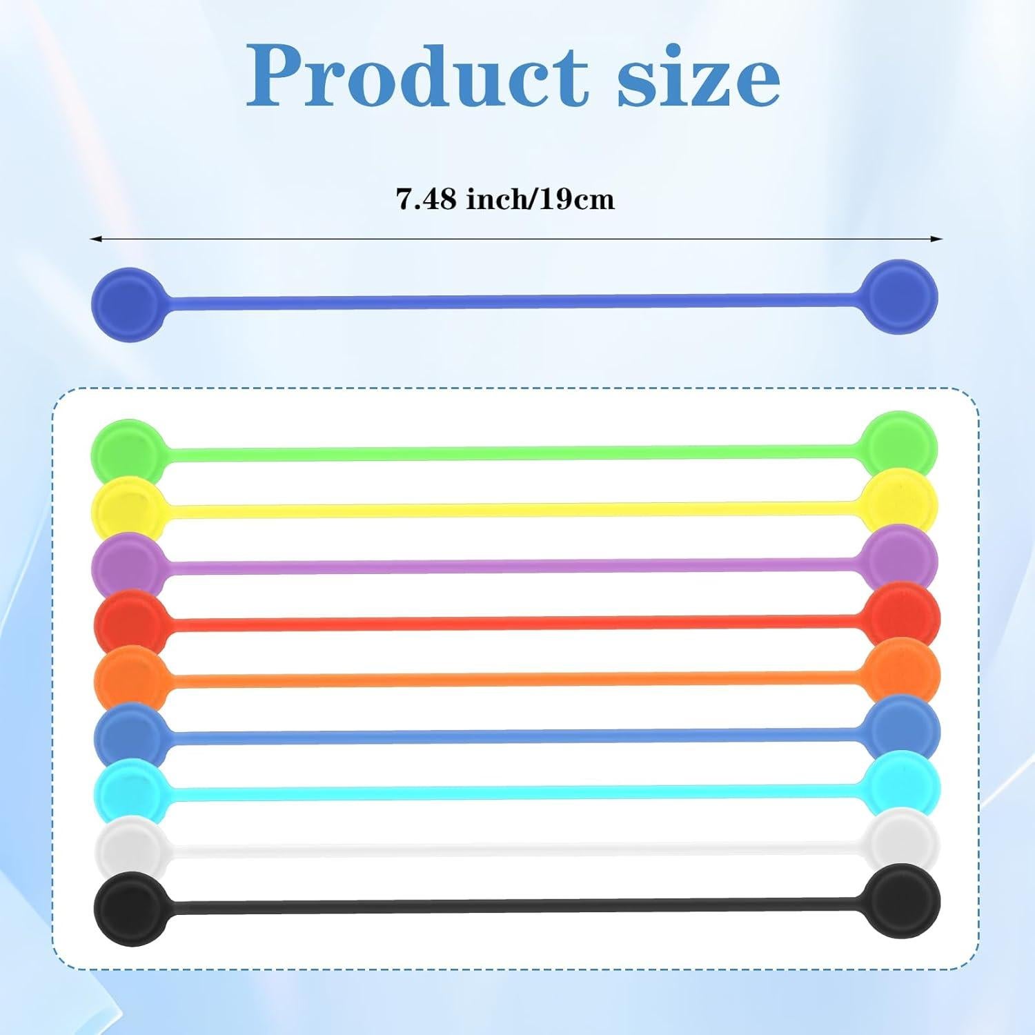 Paquete de 10 Sujetadores Magnéticos Ptwola para Cables