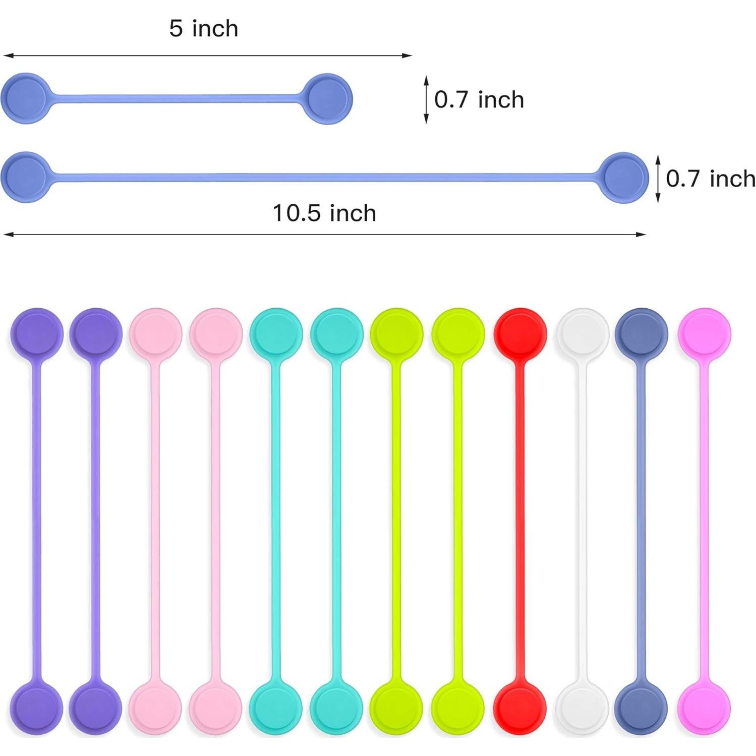 Correas Magnéticas Reutilizables Joseche - 12 Piezas Multicolor