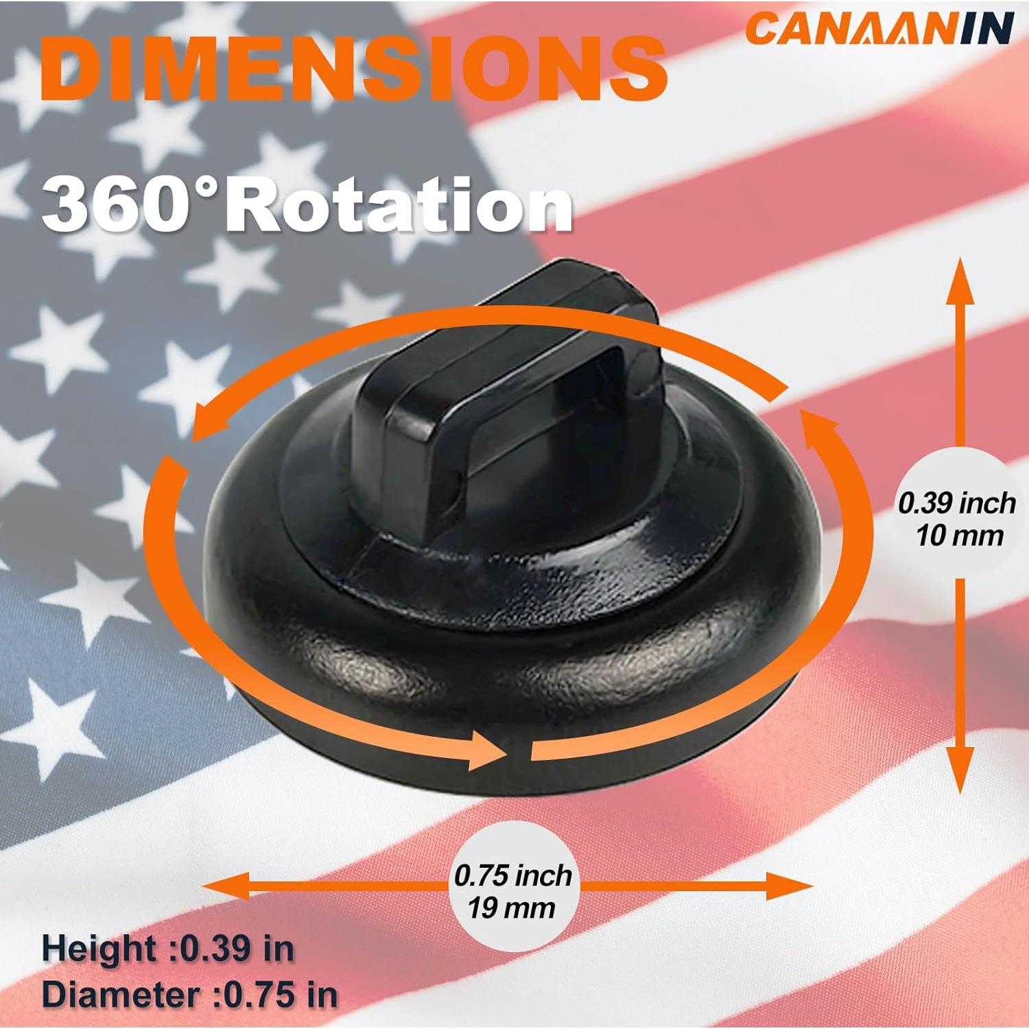 Soporte Magnético para Cables CANAANIN 24 Piezas Negro