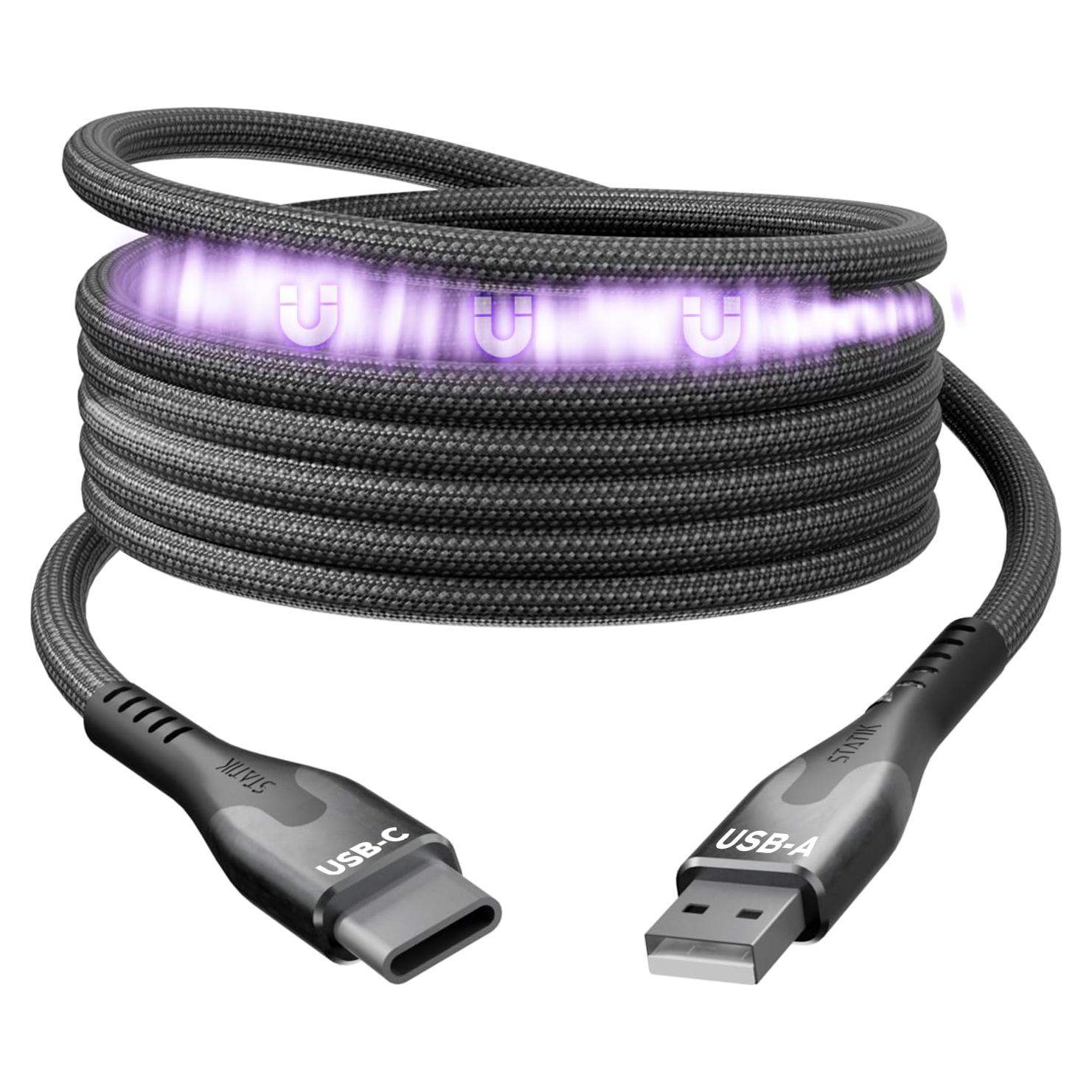 Cable USB a USB C MagStack 1M Cargador Rápido iPhone Galaxy