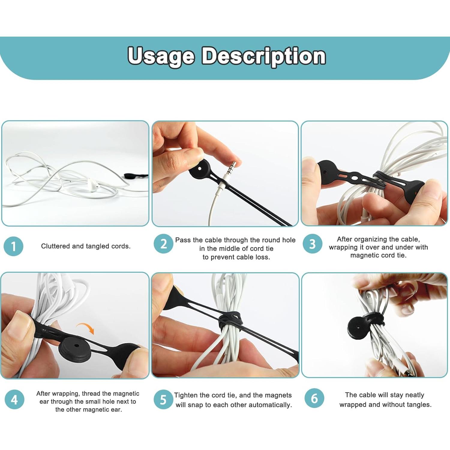 Corbatas Magnéticas de Silicona Xuuza - 10 Piezas 9.5 cm