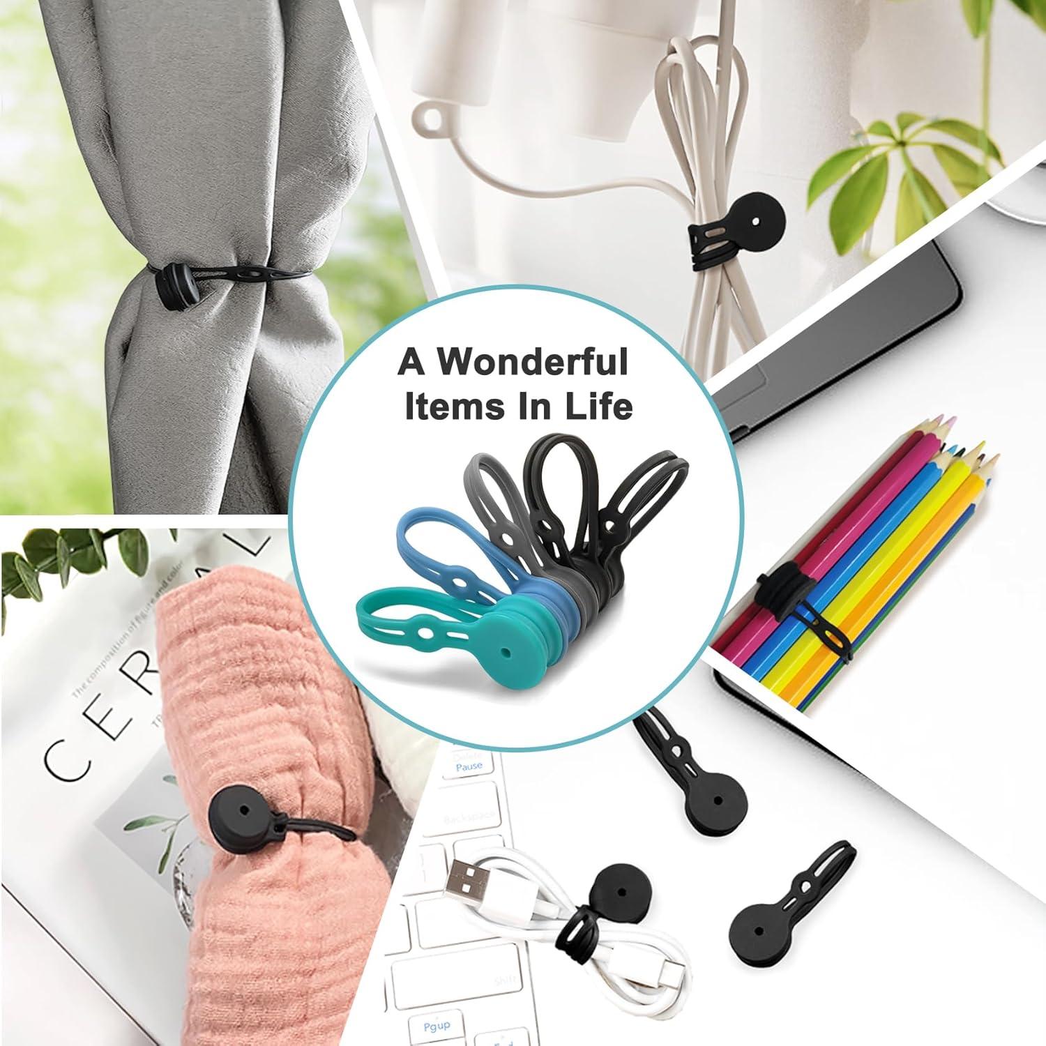 Corbatas Magnéticas de Silicona Xuuza - 10 Piezas 9.5 cm