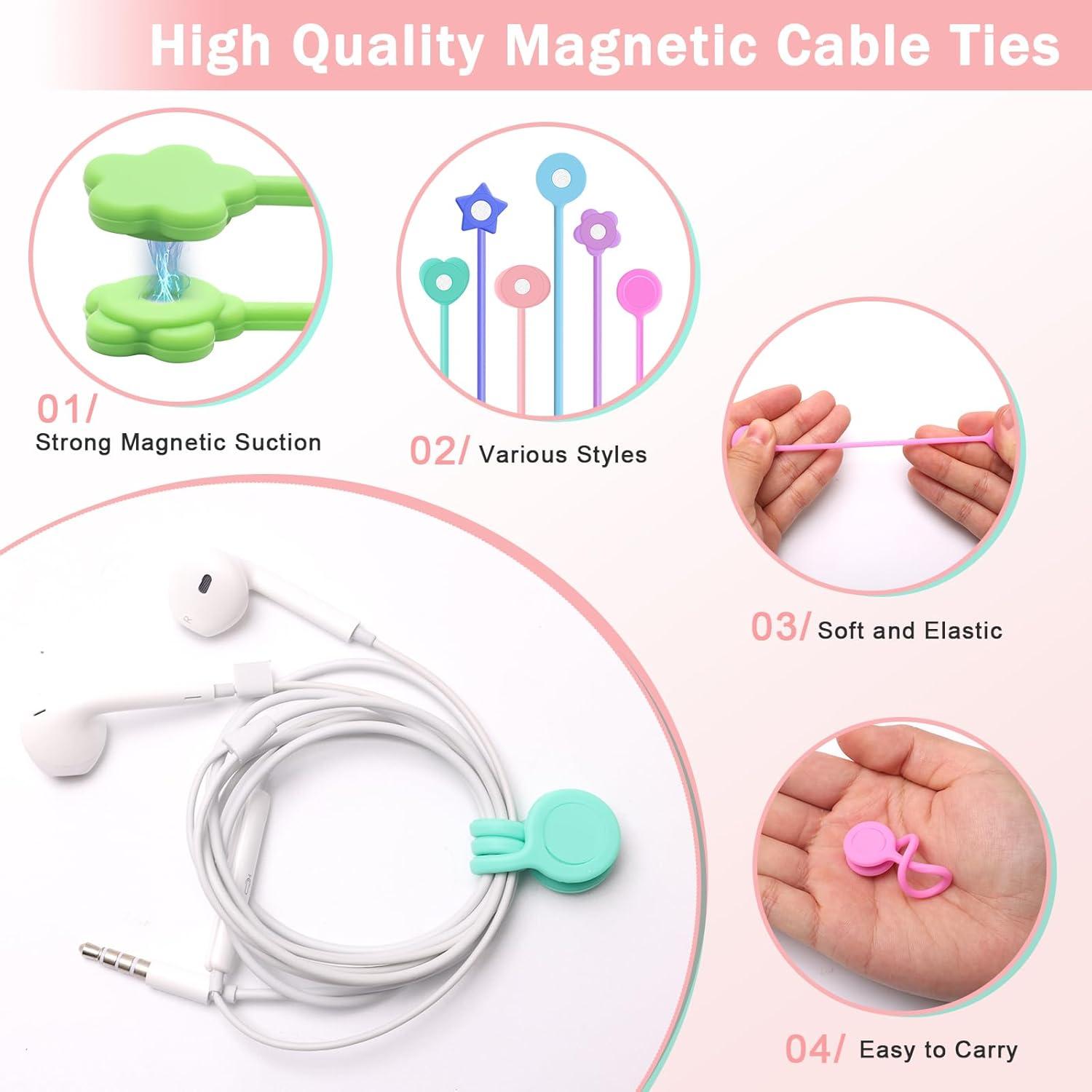 24 Sujetadores Magnéticos de Silicona Solaradgy 19.56 cm