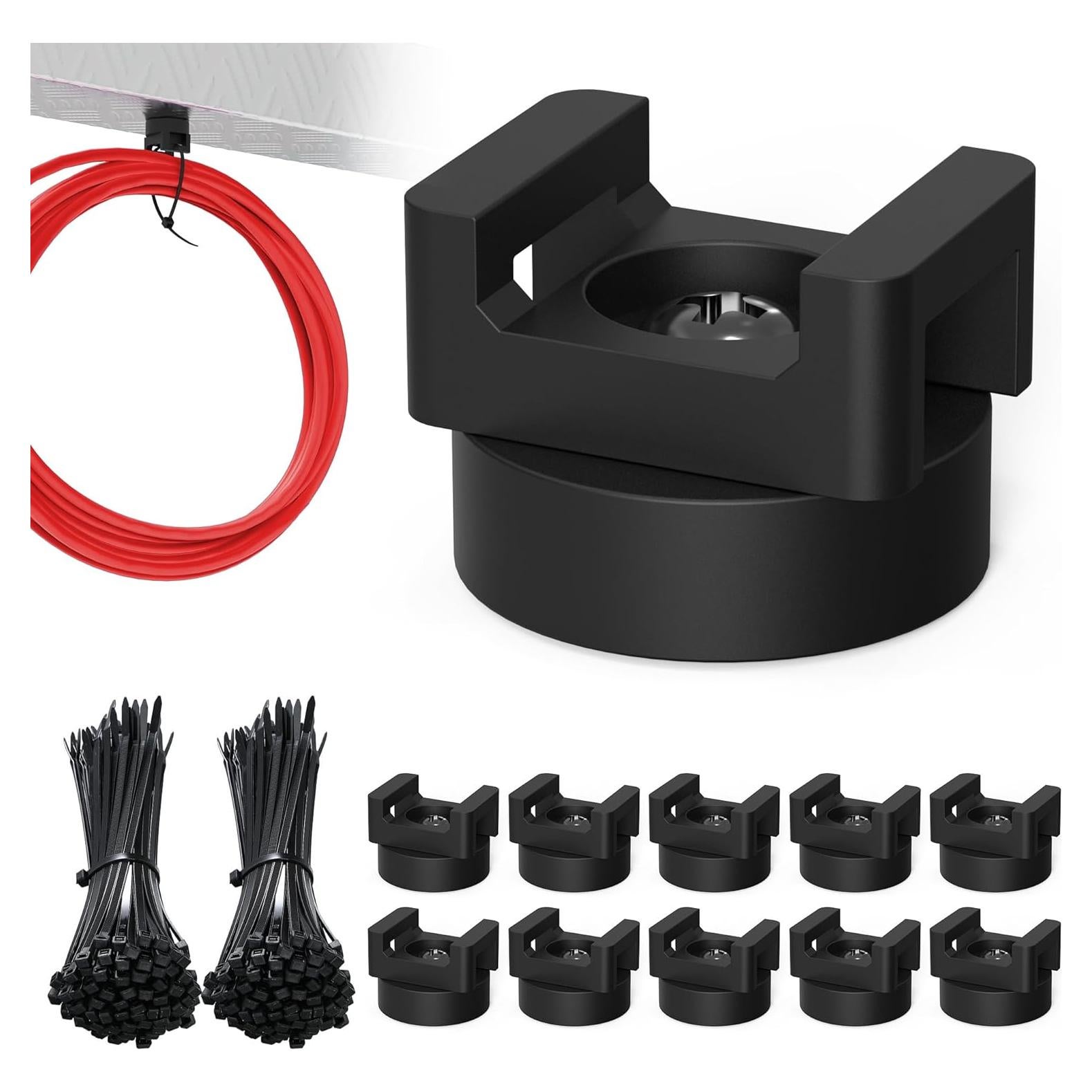 Soportes de Bridas Magnéticas AIYOTAR 110 Pcs Nylon