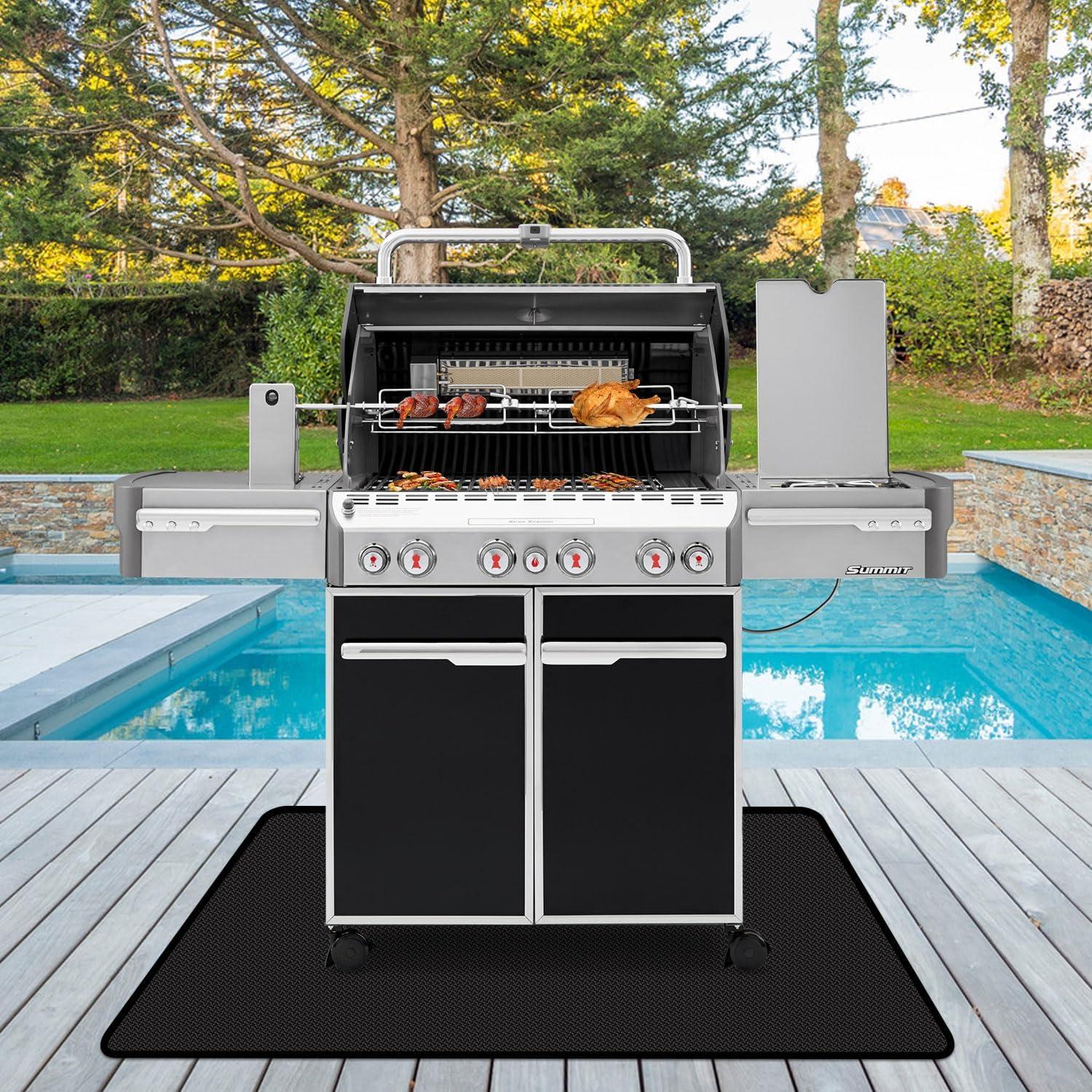 Tapete para Parrilla Rumlick HDC-153 60x40cm A Prueba de Fuego