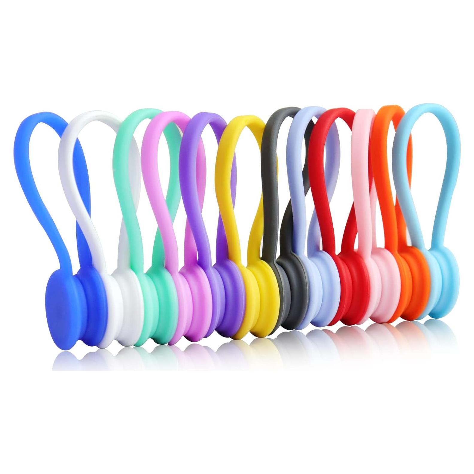 Paquete de 12 Sujetadores Magnéticos Motiloo de Silicona