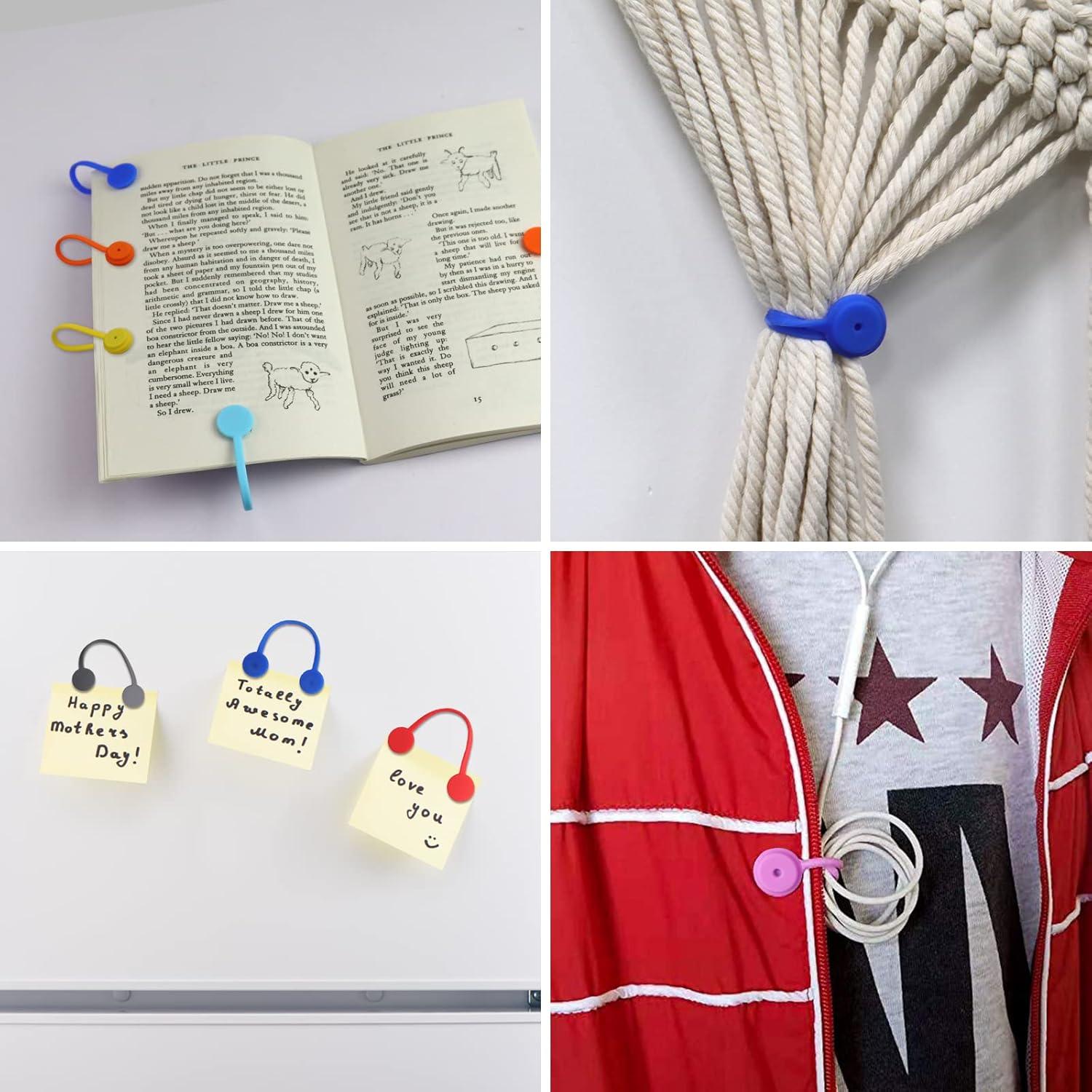 Paquete de 12 Sujetadores Magnéticos Motiloo de Silicona