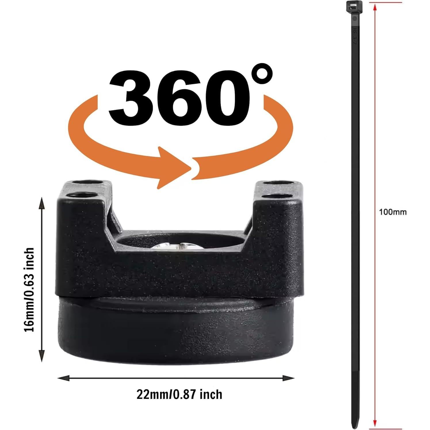 15 Clips Magnéticos para Cables GREOCE Soporte Negro