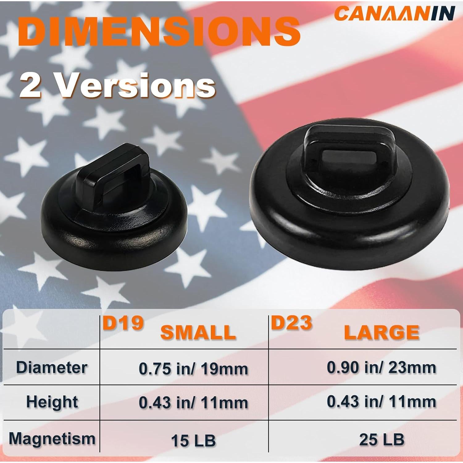 Soportes Magnéticos para Cables CANAANIN 20 Pcs Negro