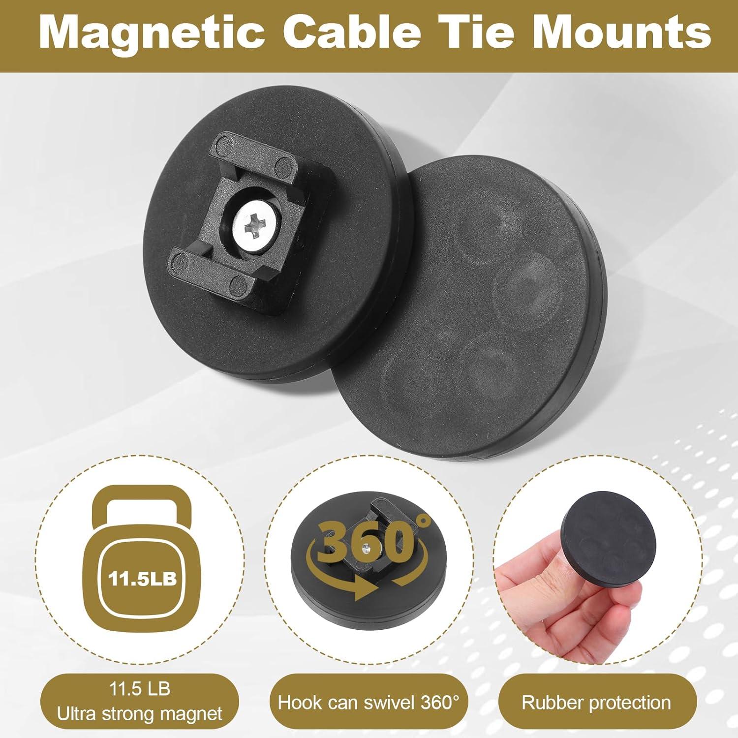 Juego de Montaje de Bridas Mekueeex 85 Piezas Soporte Magnético