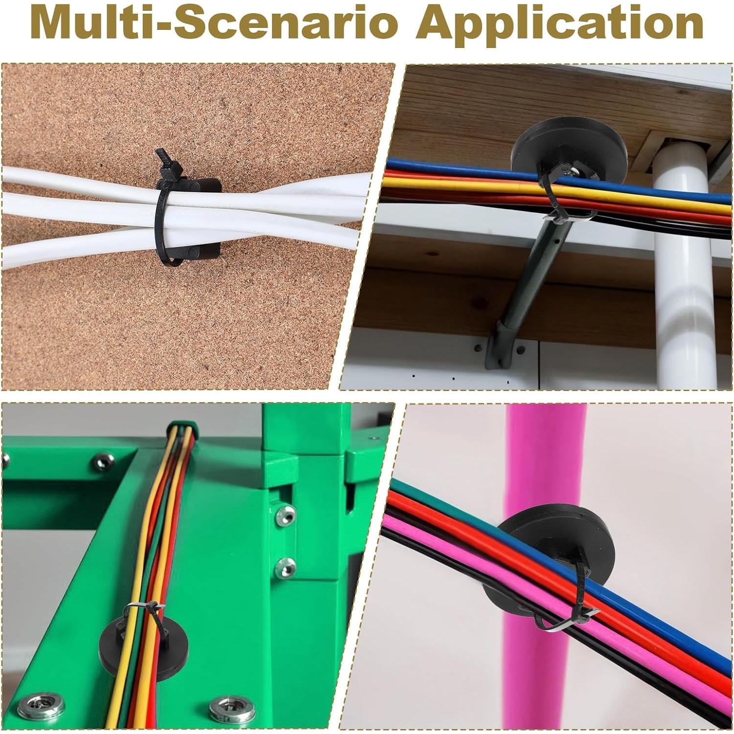 Juego de Montaje de Bridas Mekueeex 85 Piezas Soporte Magnético