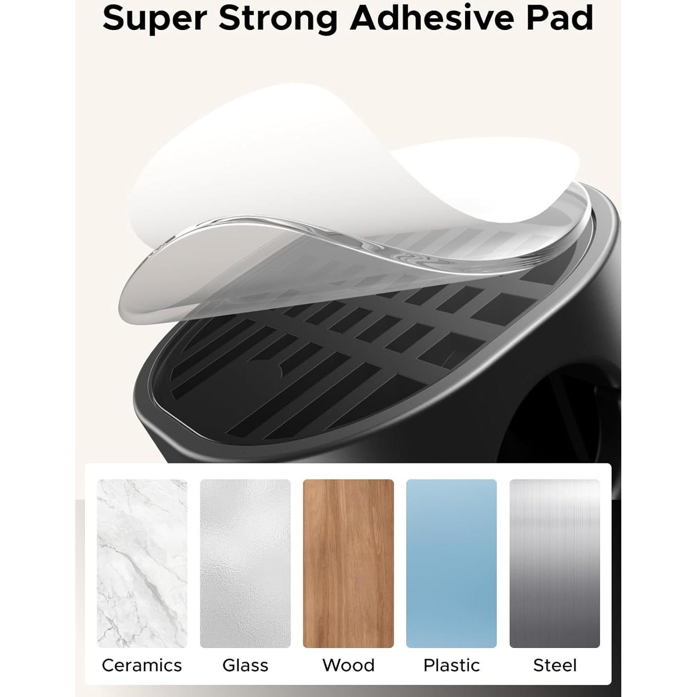 Soporte Organizador de Cables UGREEN 6 Clips Magnéticos Negro