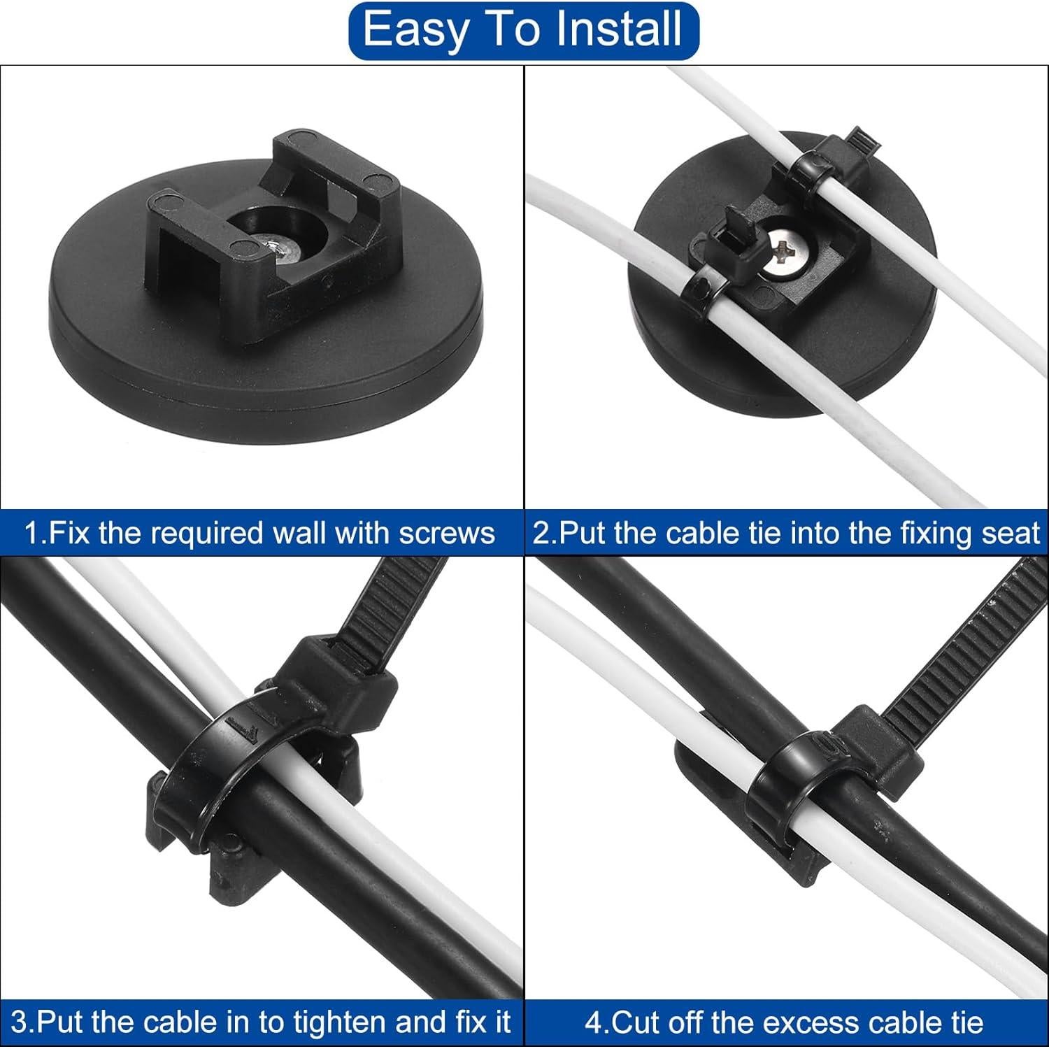 Soporte Magnético para Bridas DMiotech 5 Pcs 200mm Negro