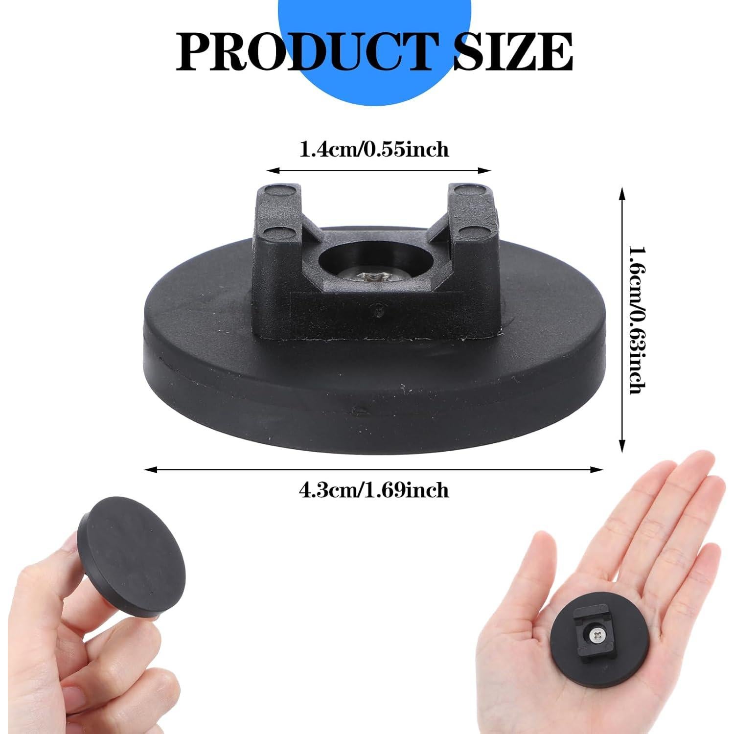 15 Clips Magnéticos para Cables Tobeelec Soporte Negro