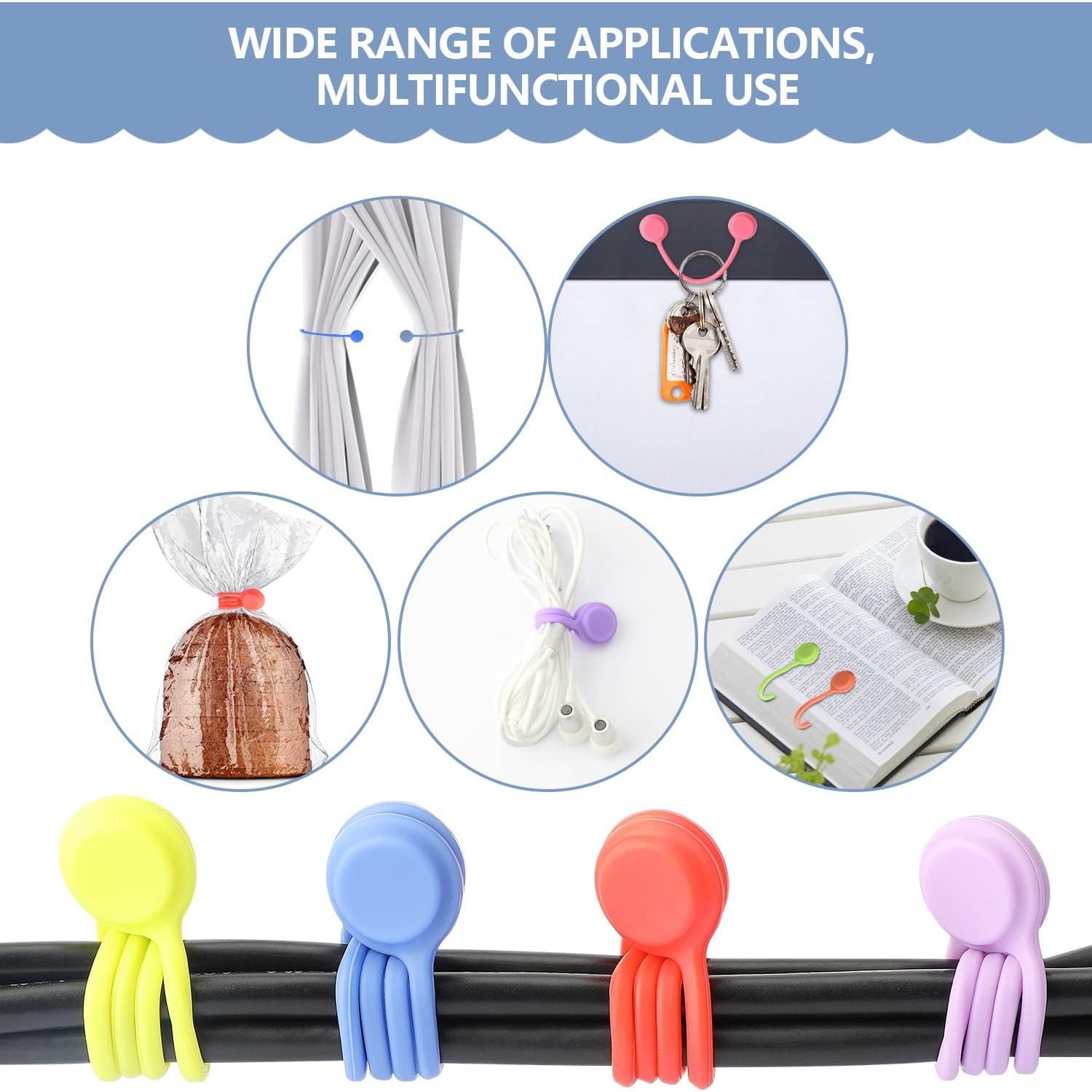 Paquete de 20 Sujetadores Magnéticos de Silicona SAISN