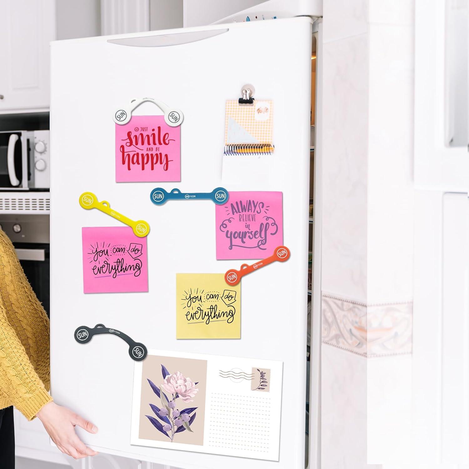 SUNFICON 10 Clips Magnéticos Organizadores de Cables Multicolor