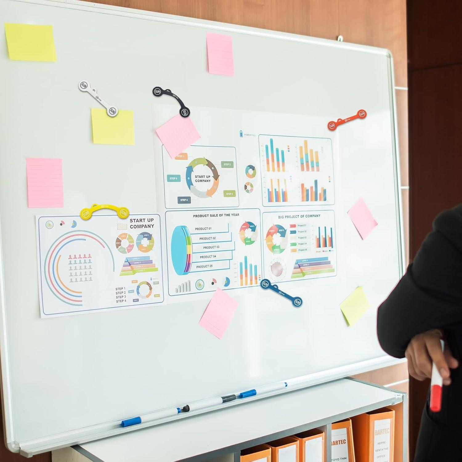 SUNFICON 10 Clips Magnéticos Organizadores de Cables Multicolor