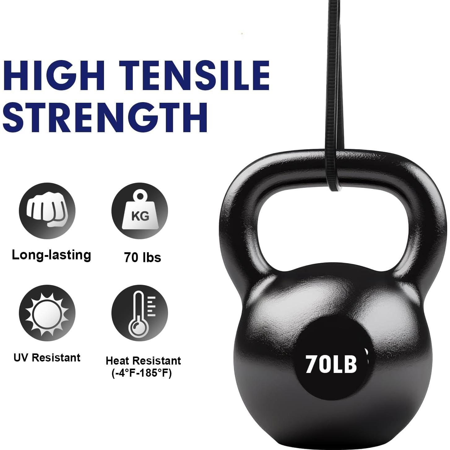 Bridas de Nylon RAZCC 1200pcs 16 Pulgadas 70lb Resistentes