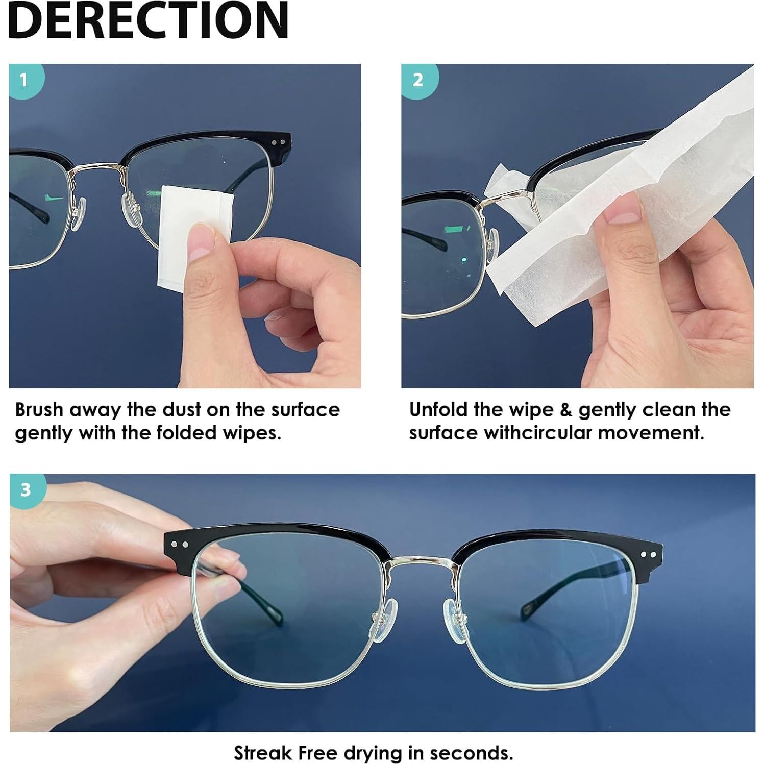 Toallitas de Limpieza de Lentes Wowflash 400 Unidades