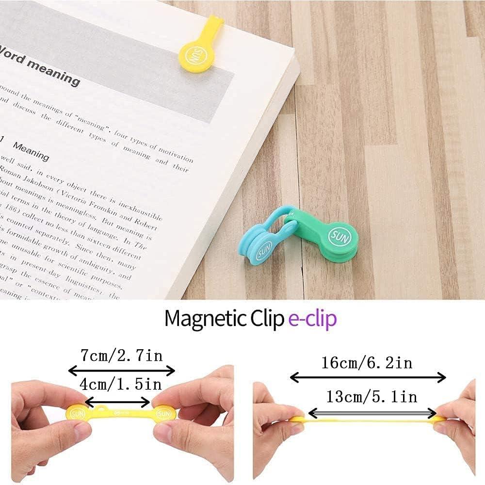 SUNFICON Paquete de 10 Clips Magnéticos Organizadores de Cables