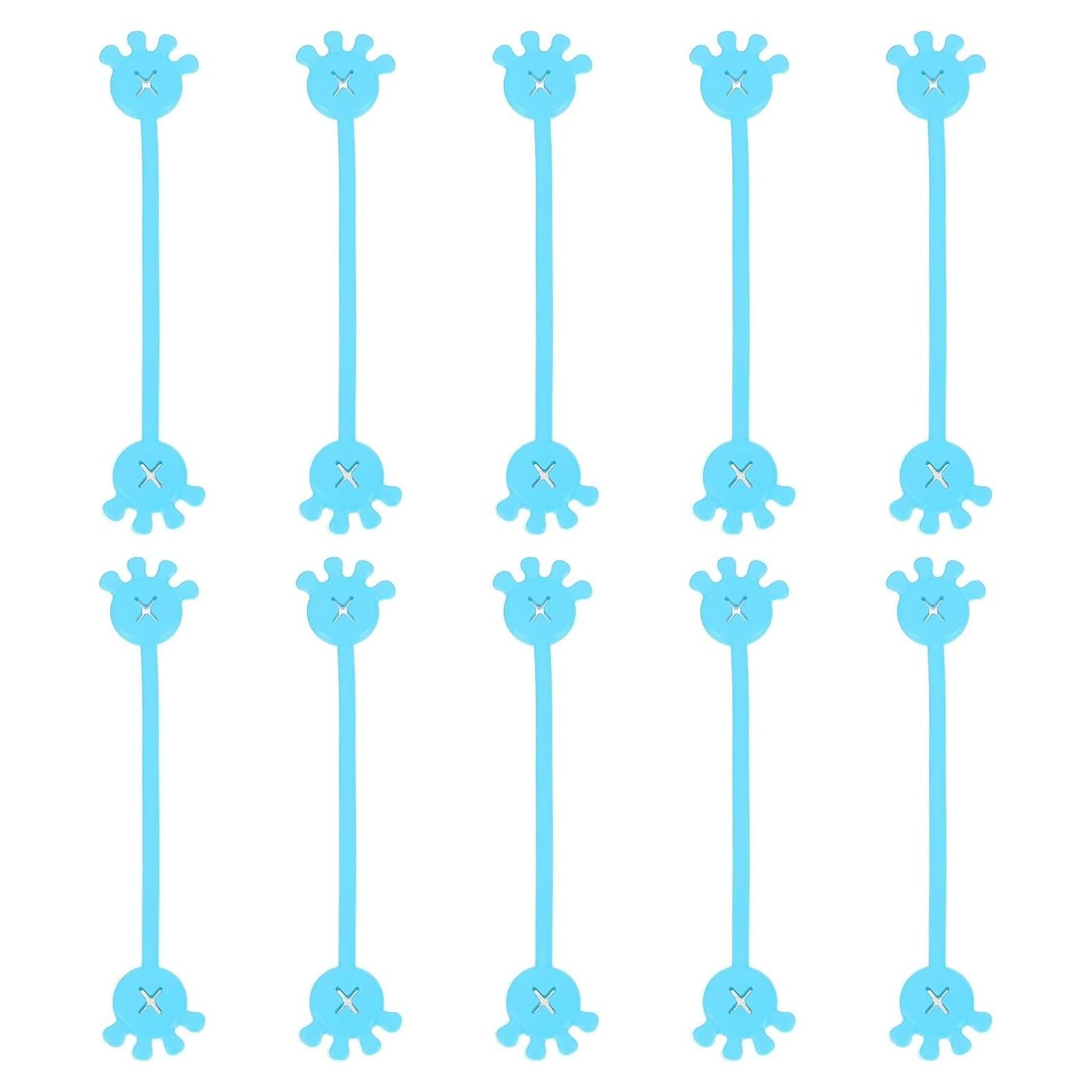 Sujetadores de Cable Magnéticos PATIKIL 10 Pcs Silicona Azul