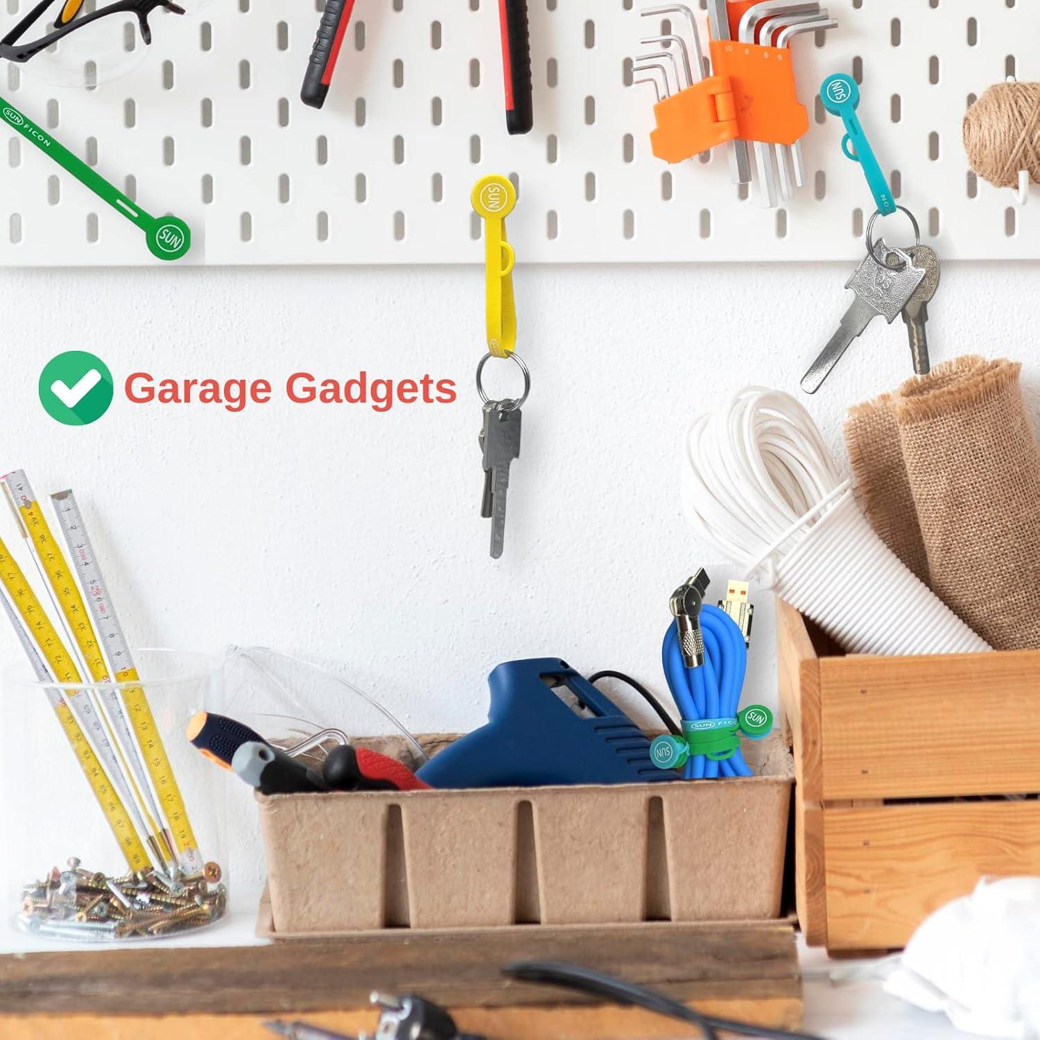 Organizadores Magnéticos de Cables SUNFICON 10 Pcs Multicolor