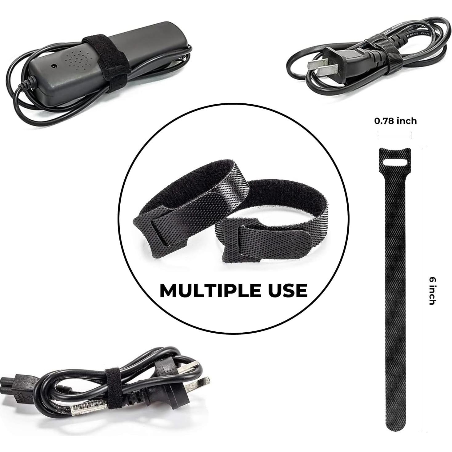 Kit de Gestión de Cables 98 PCS AORUICN - Fundas, Clips y Bridas