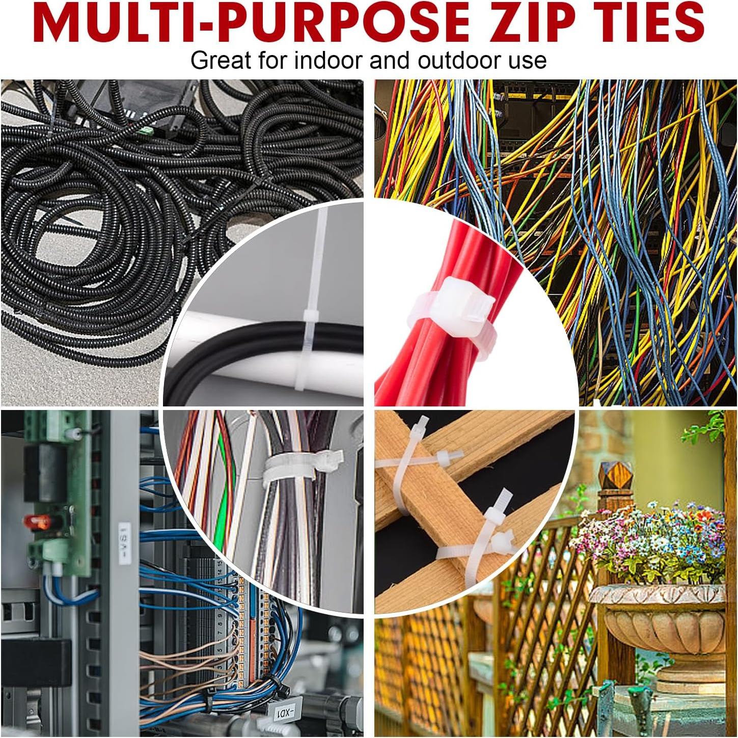 Bridas de Nylon RAZCC 1200pcs 30.48cm 70lb Resistencia