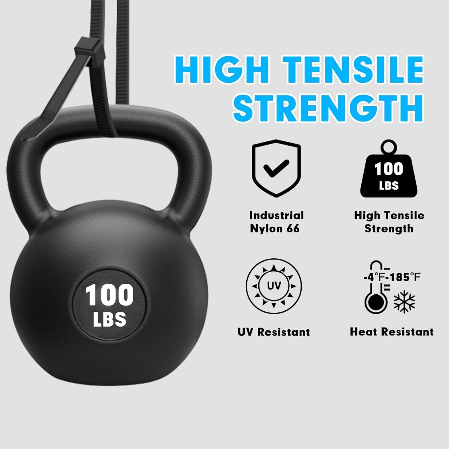 Bridas de Plástico RAZCC 400 Piezas 20-46 cm Negras