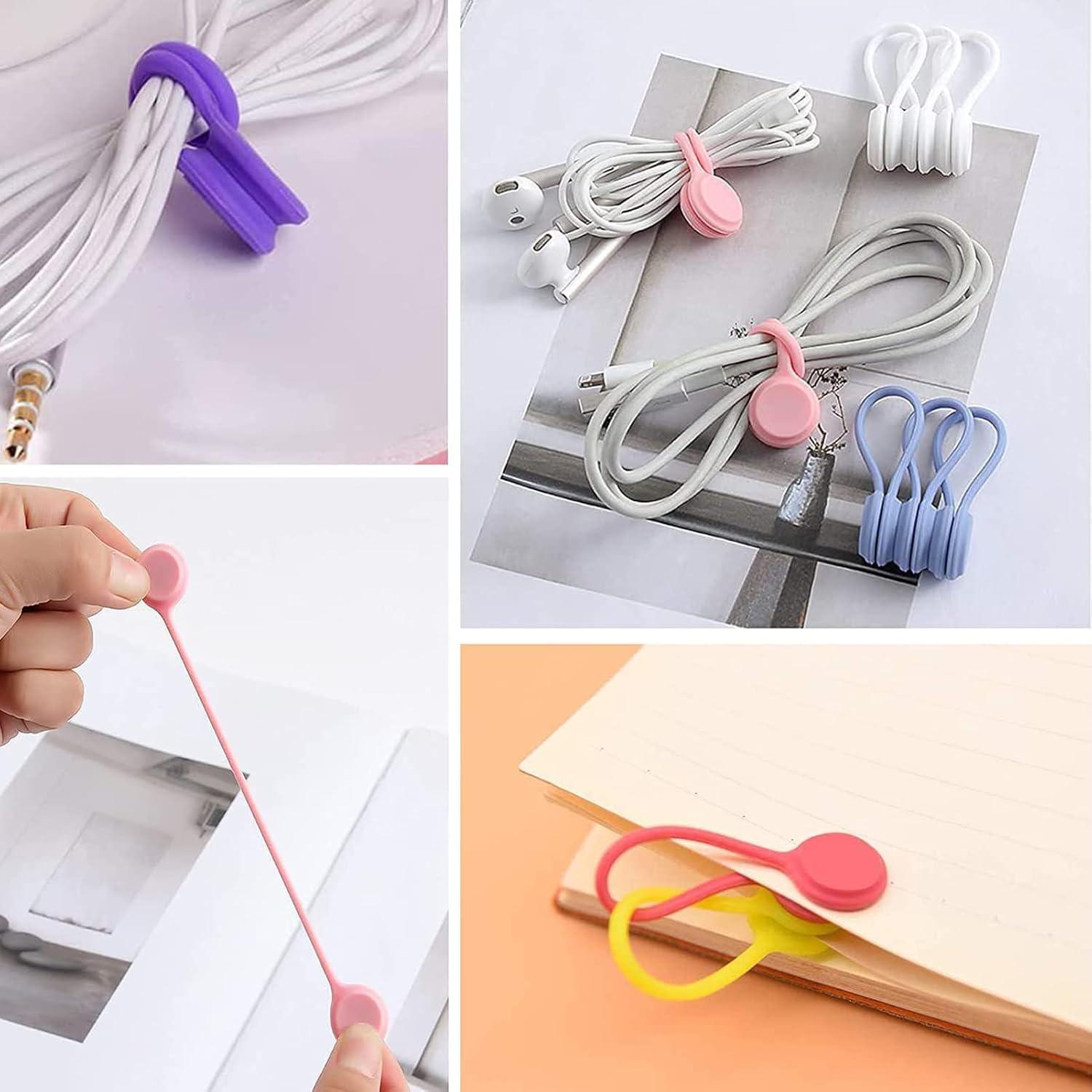 36 Sujetadores Magnéticos de Cable MejorJonny 10,92 cm Silicona