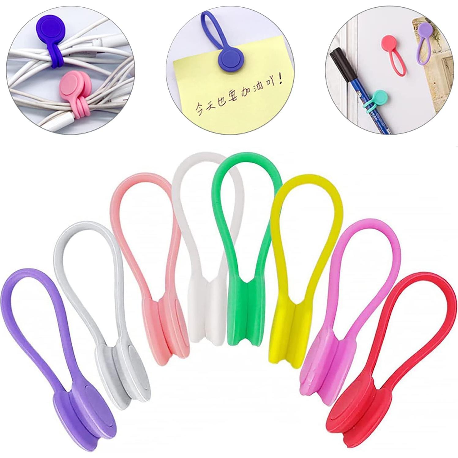 36 Sujetadores Magnéticos de Cable MejorJonny 10,92 cm Silicona