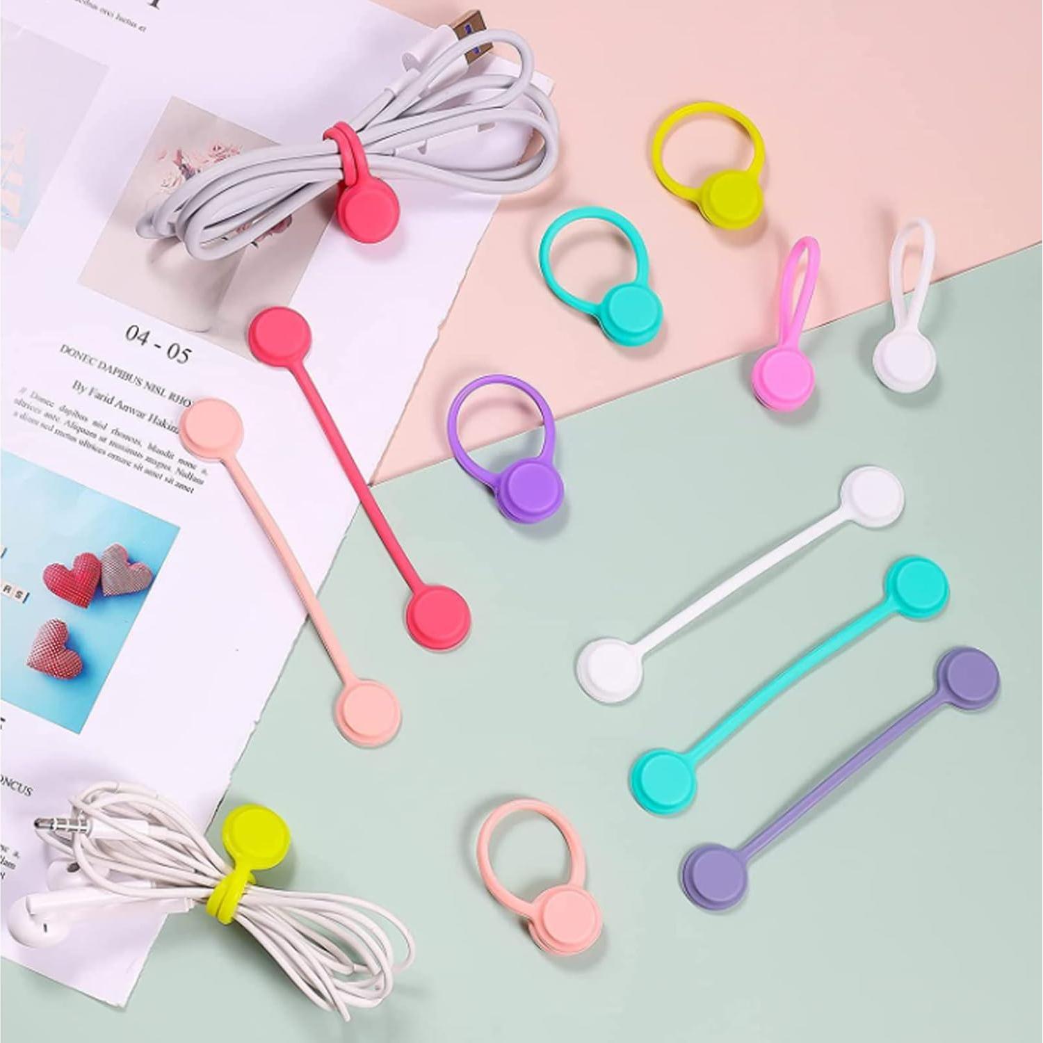 36 Sujetadores Magnéticos de Cable MejorJonny 10,92 cm Silicona