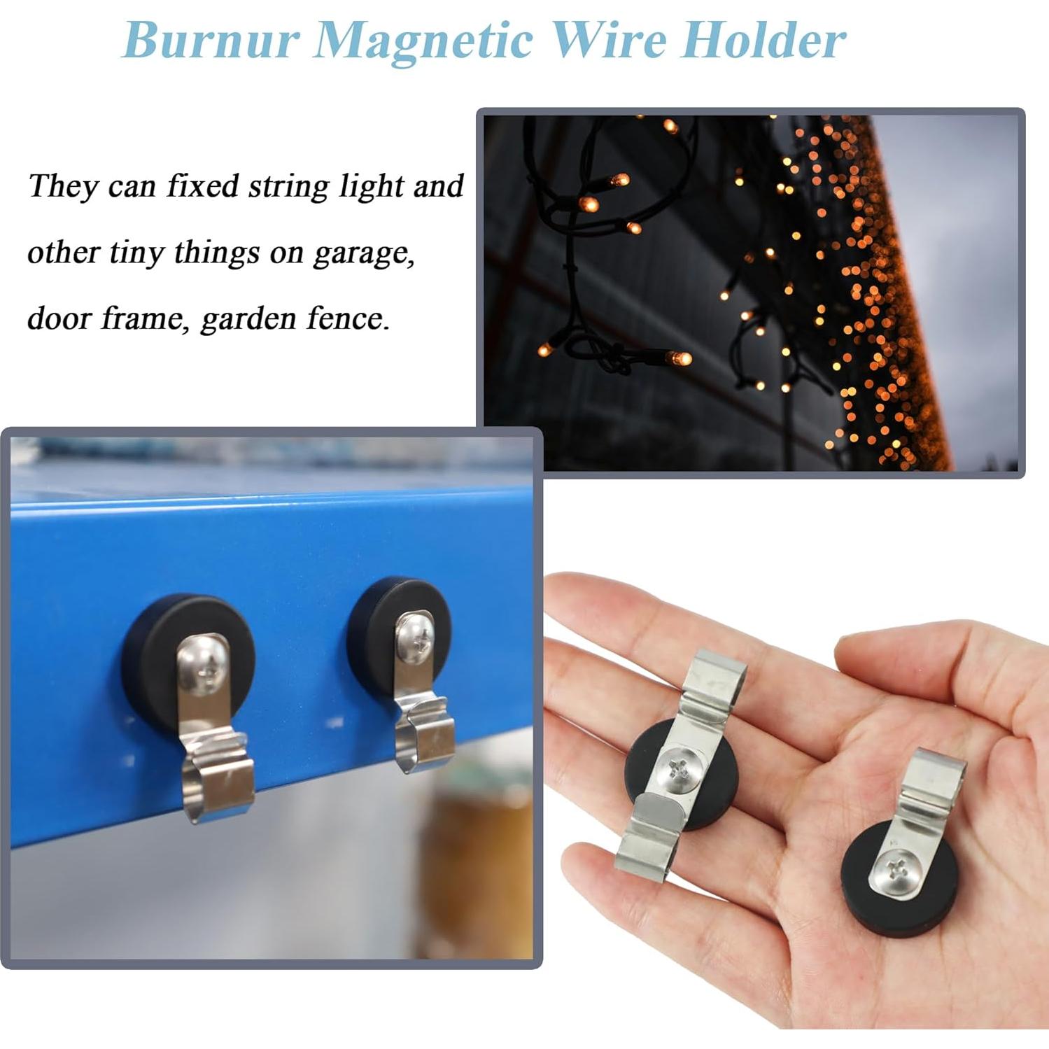 Soportes de Cable Magnéticos COKOLATIA 6 PCS Antirayaduras