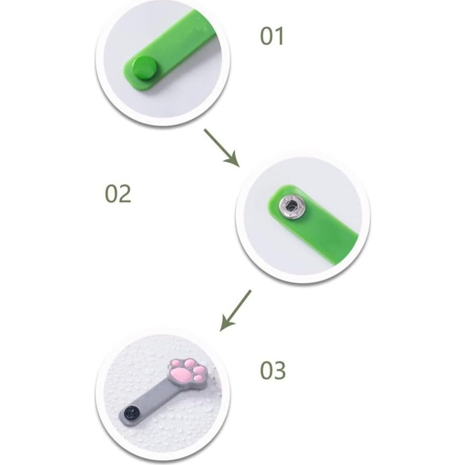 12 Organizadores de Cable de Silicona JiathreeJ Multicolor