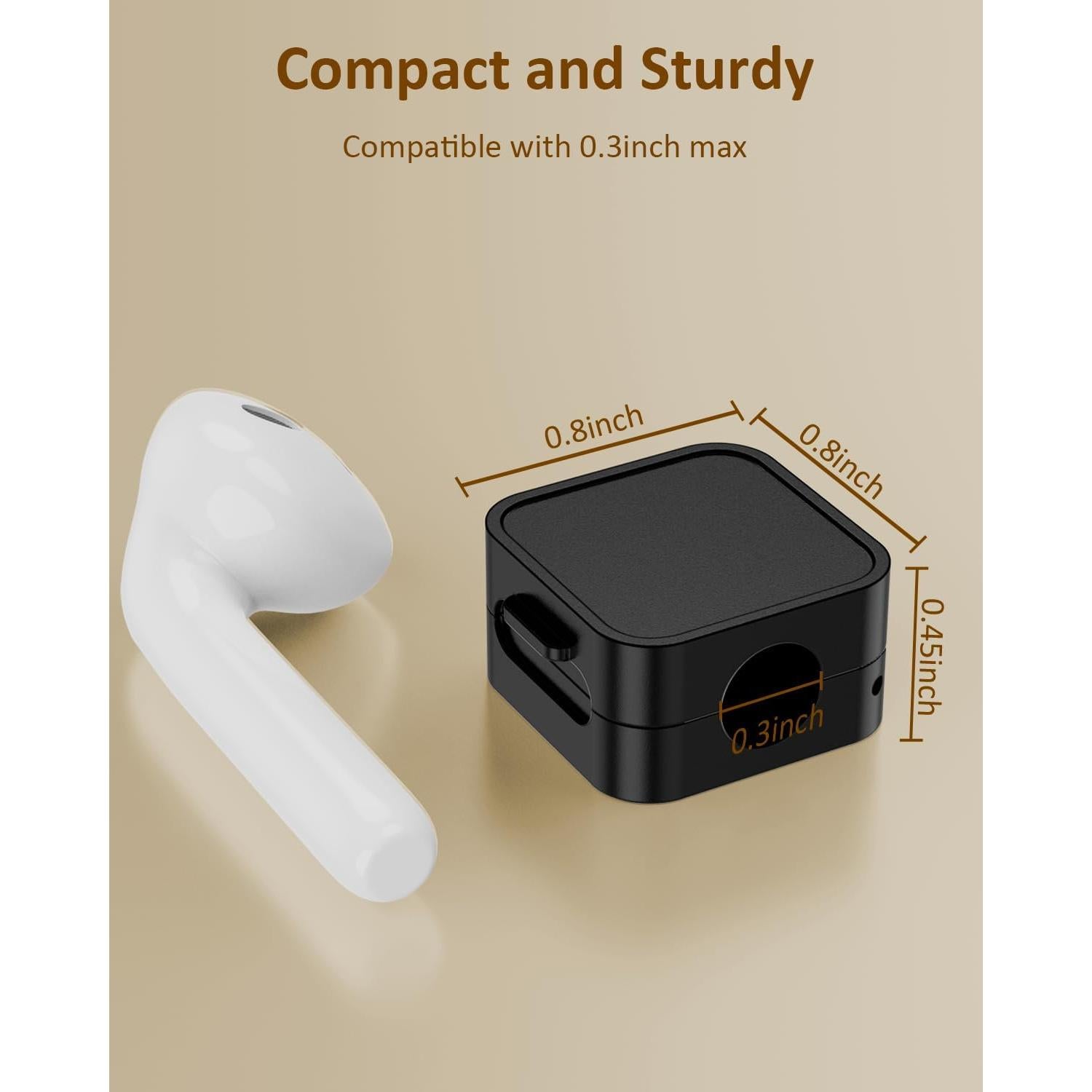 Paquete de 6 Clips Magnéticos ByAnciel para Cables USB HDMI