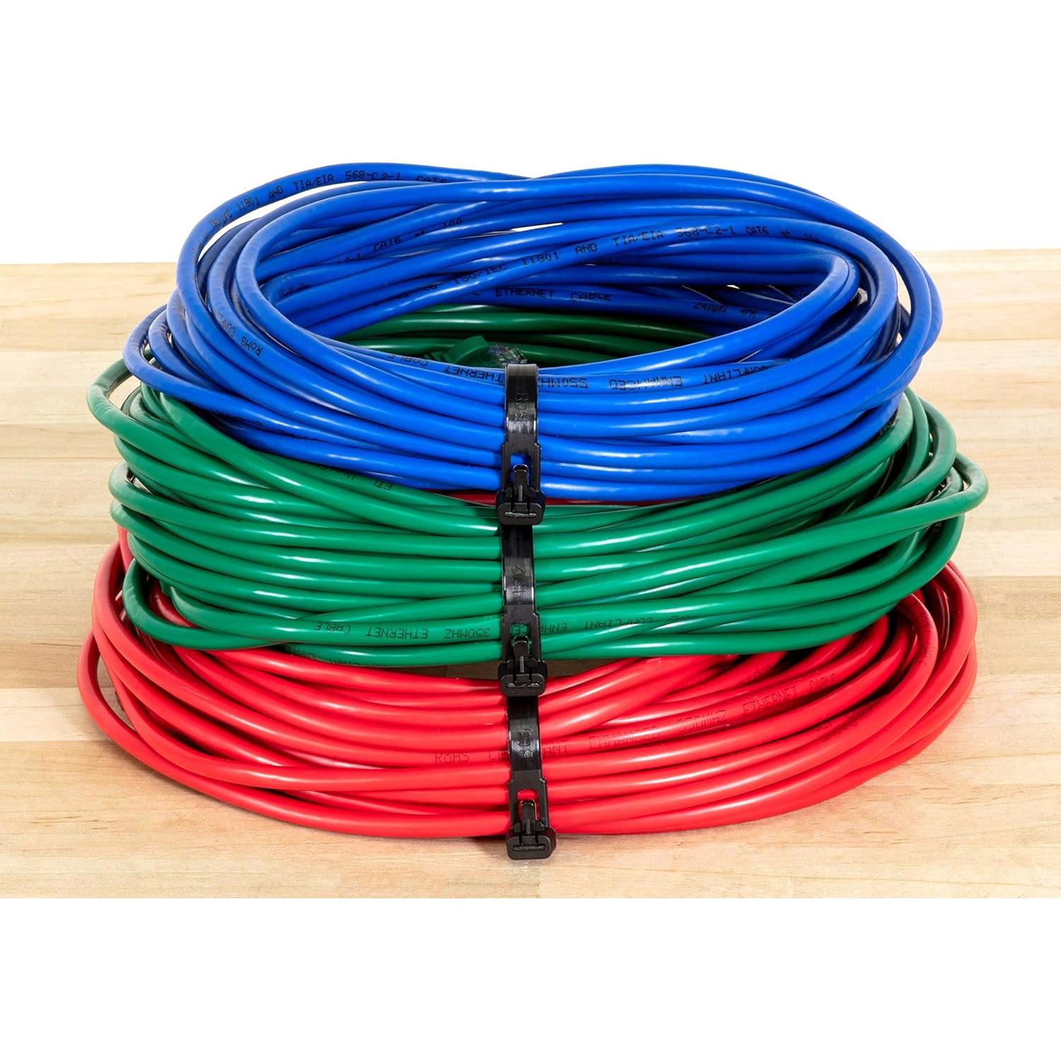 Bridas Reutilizables Helonge 100 Pcs Nylon Alta Resistencia