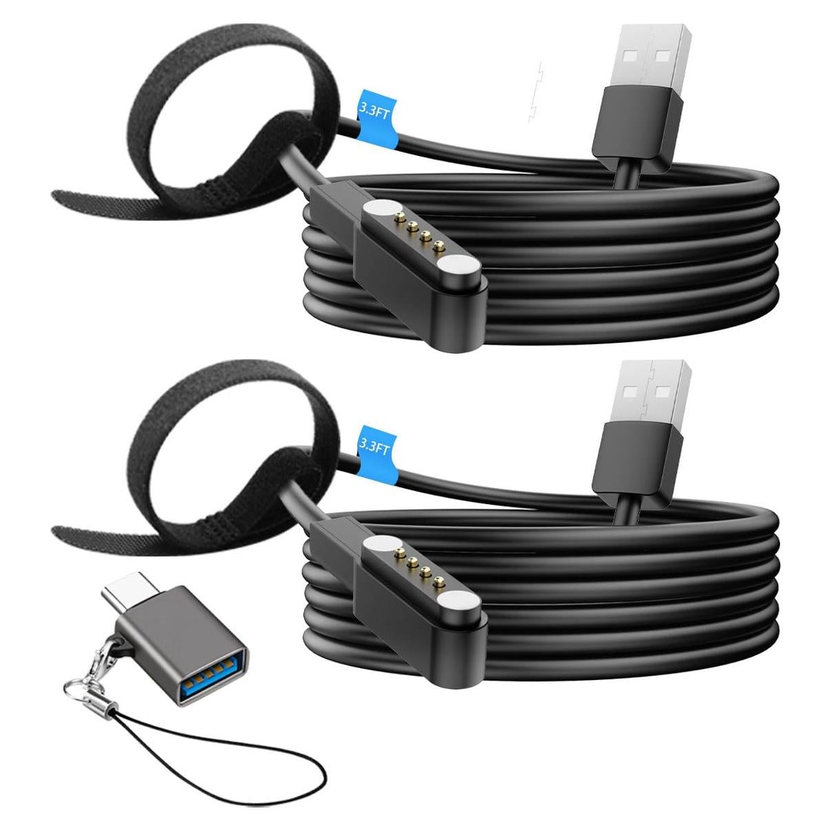 Cable de Carga Magnético USB Tipo-C Tedubax 1,01 m 2 Pcs