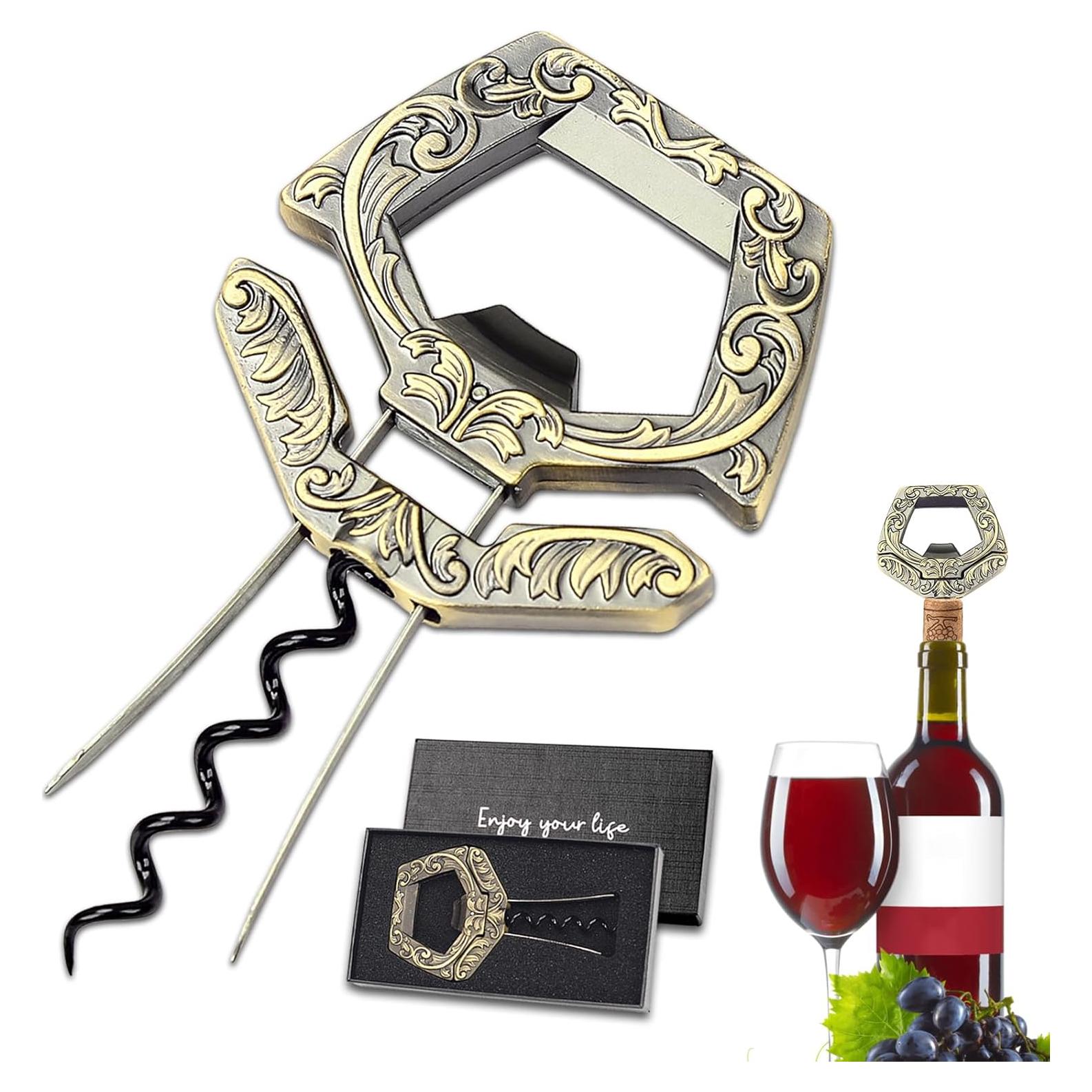 Abrebotellas Ah So LUCYLANKER 3 en 1 Bronce Acero