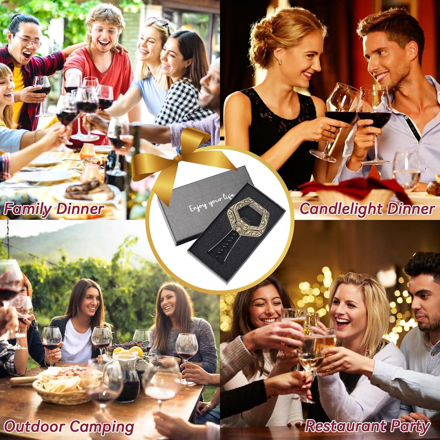 Abrebotellas Ah So LUCYLANKER 3 en 1 Bronce Acero