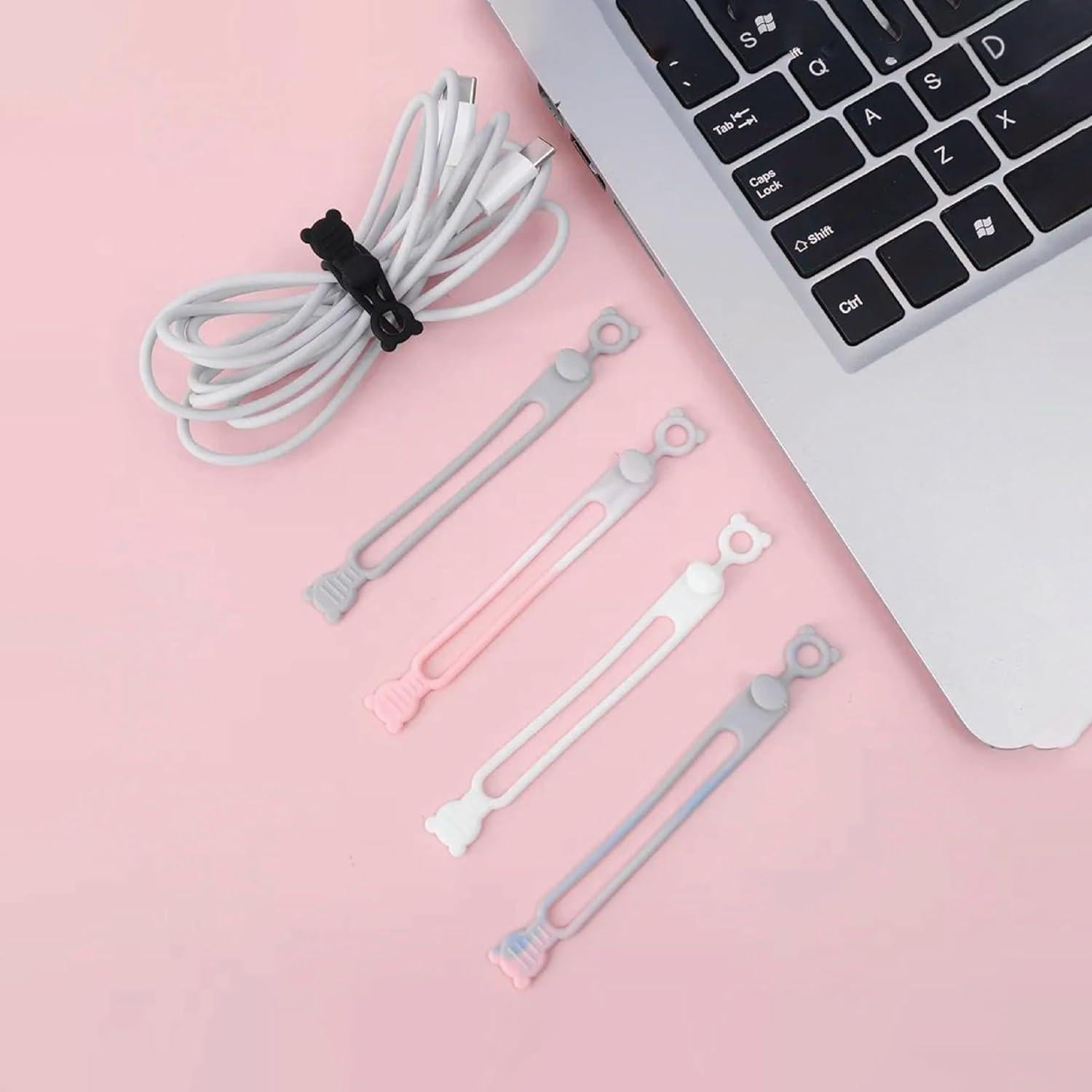 Paquete de 50 ataduras de cable silicona 365Home 10.6 cm
